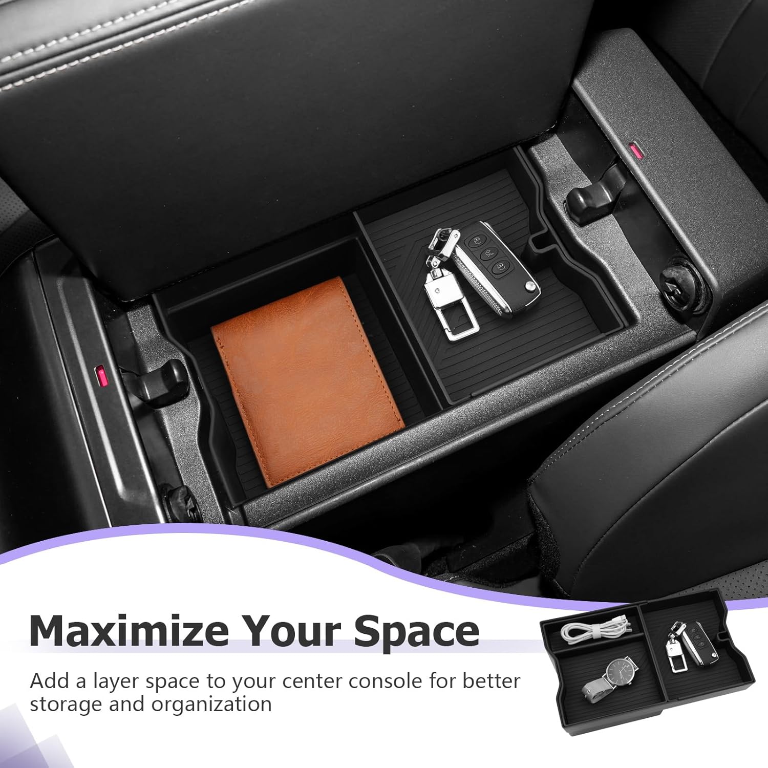 For Toyota RAV4 Armrest Storage Tray 2026 2027