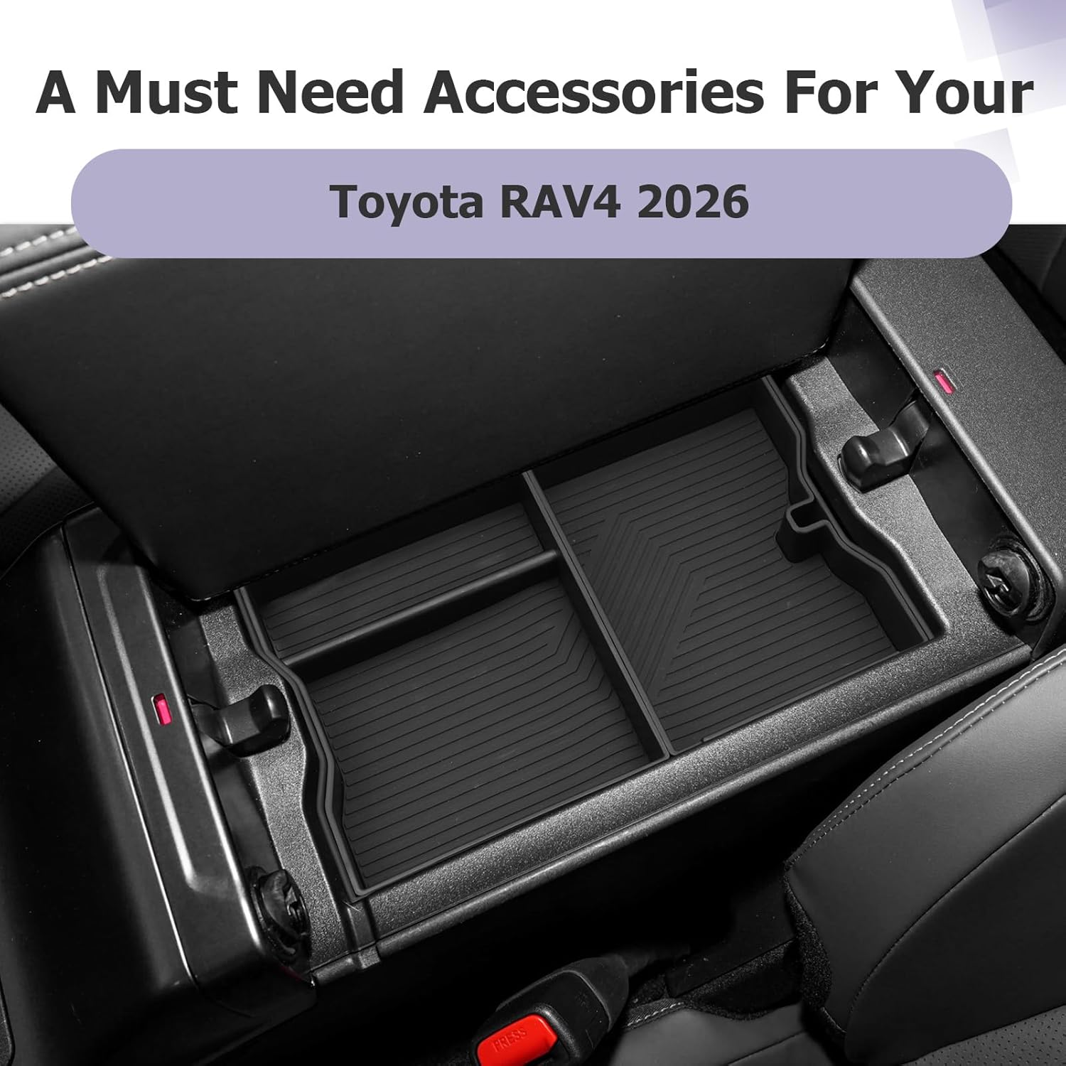 For Toyota RAV4 Armrest Storage Tray 2026 2027