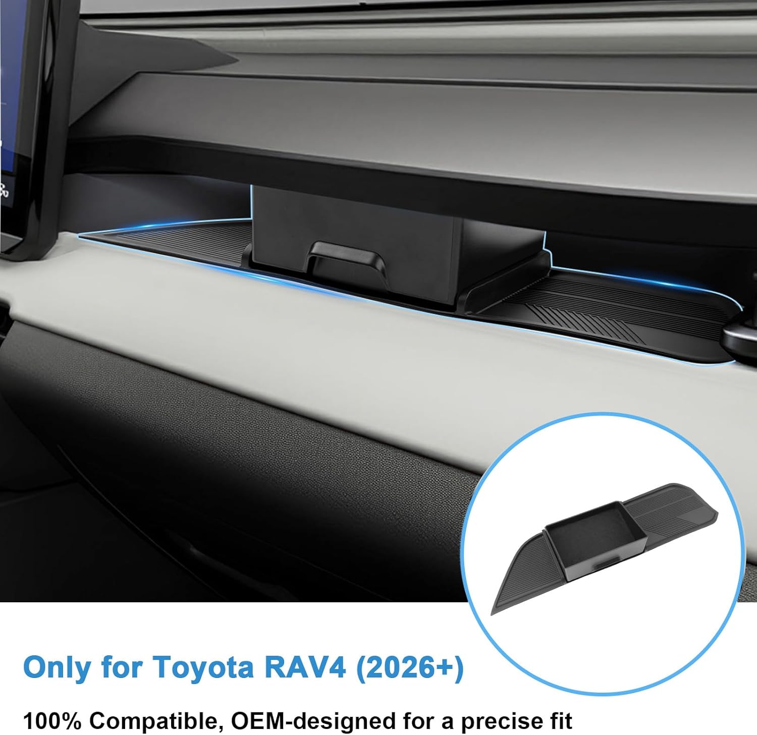 For Toyota RAV4 Passenger Side Central Console Insert 2026 2027
