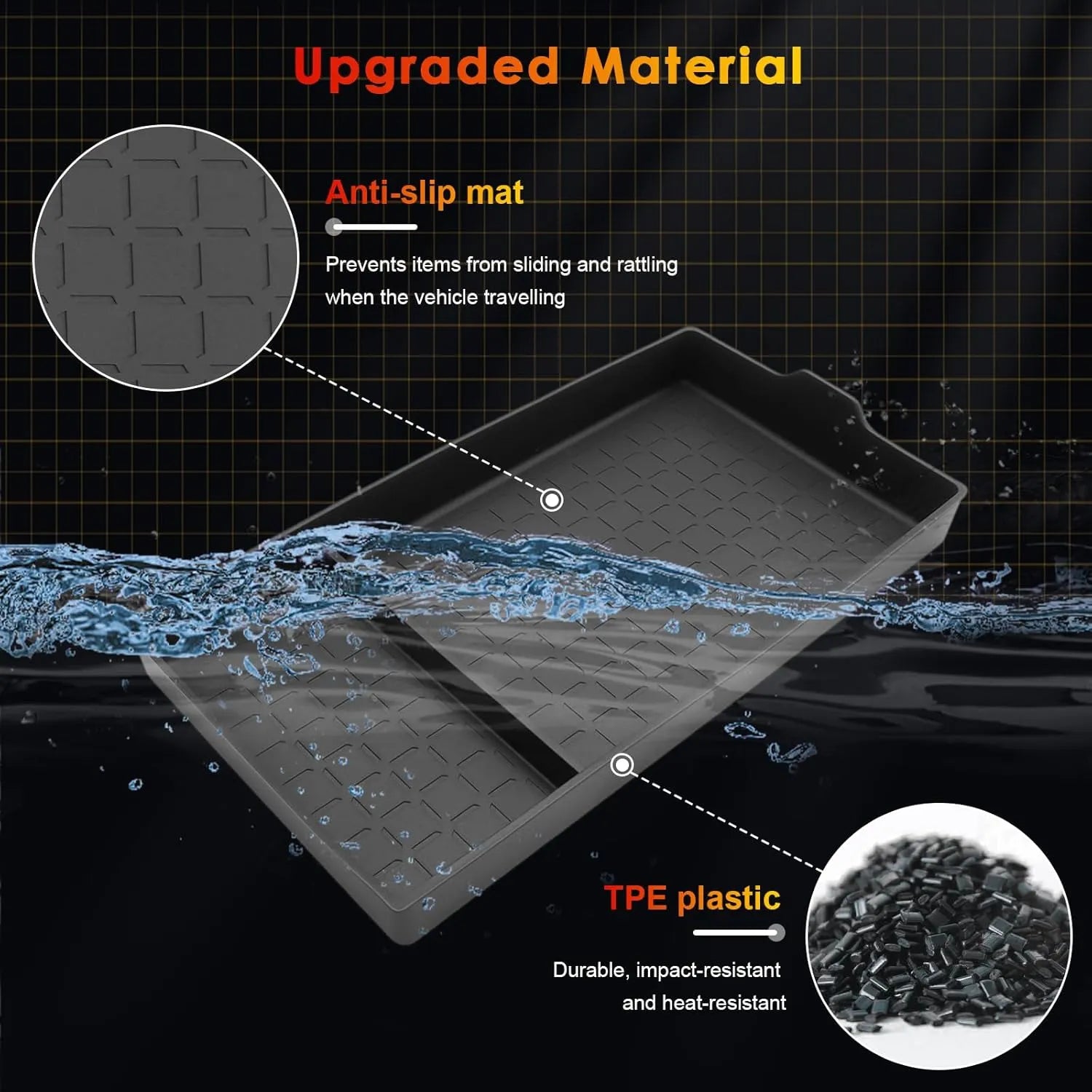 For Toyota RAV4 Center Console Armrest Bottom Liner 2026 2027