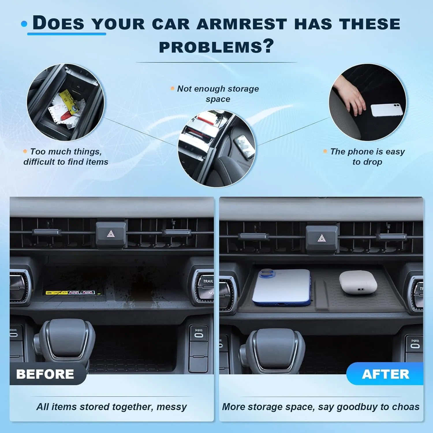 For Toyota RAV 4 Wireless Charger Tray Pad 2026 2027