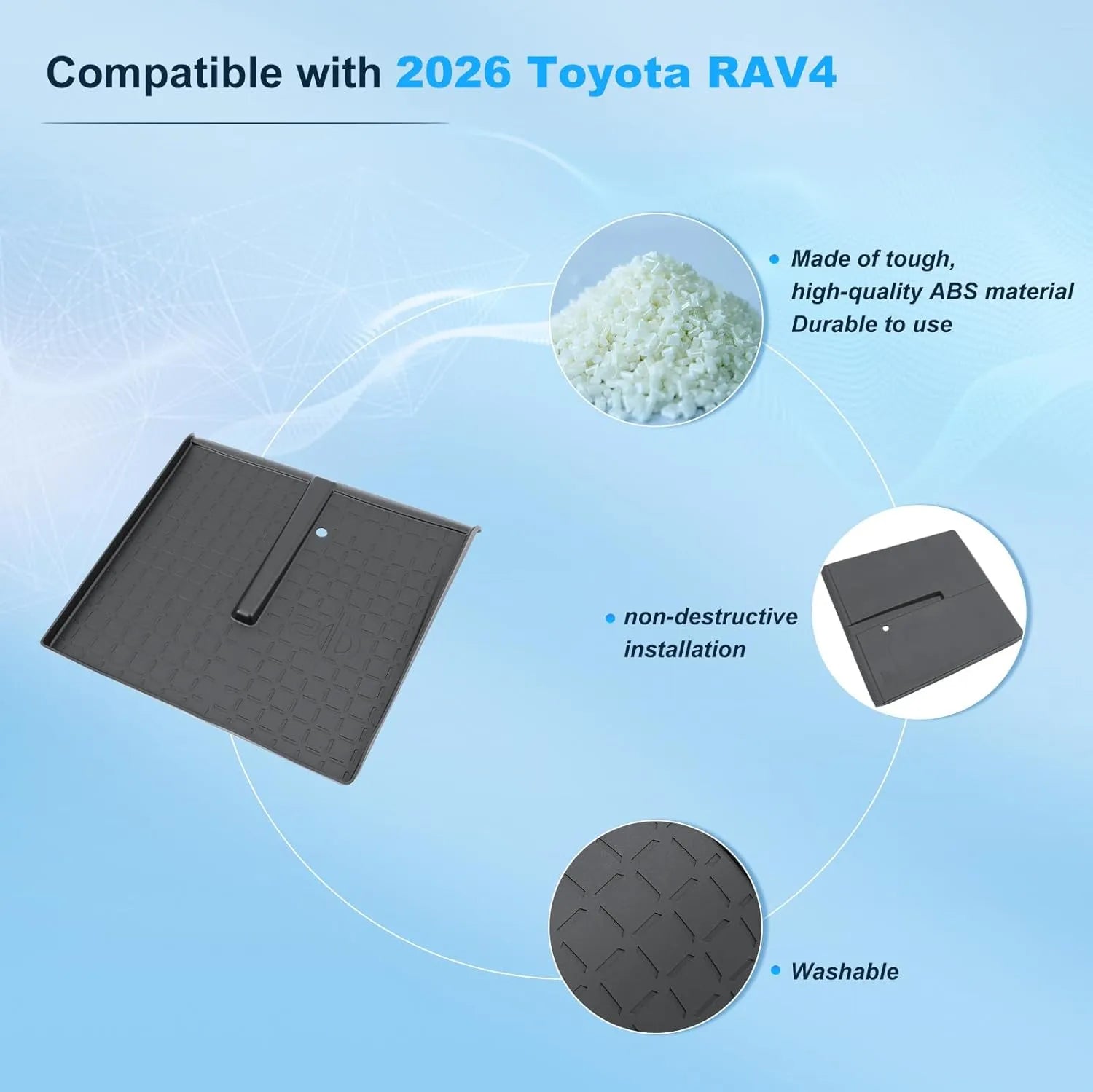 For Toyota RAV 4 Wireless Charger Tray Pad 2026 2027