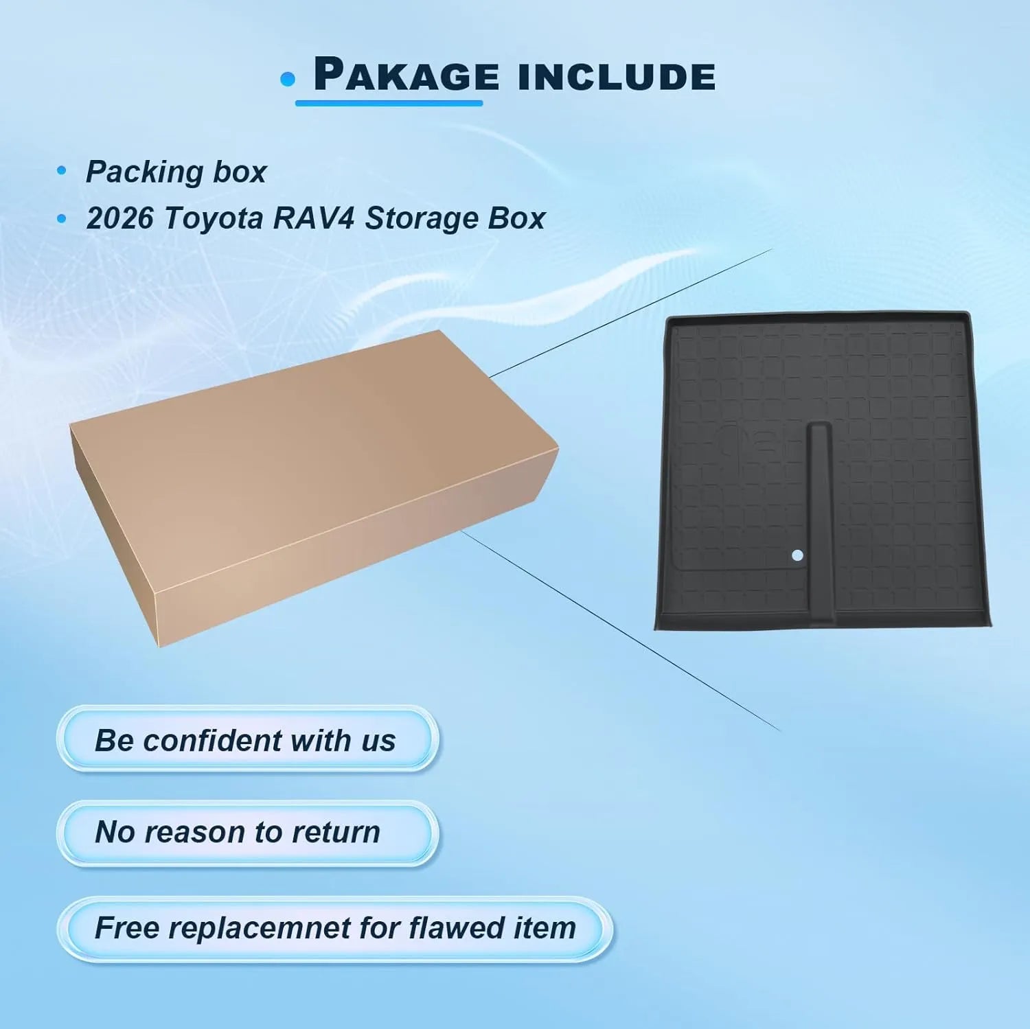 For Toyota RAV 4 Wireless Charger Tray Pad 2026 2027