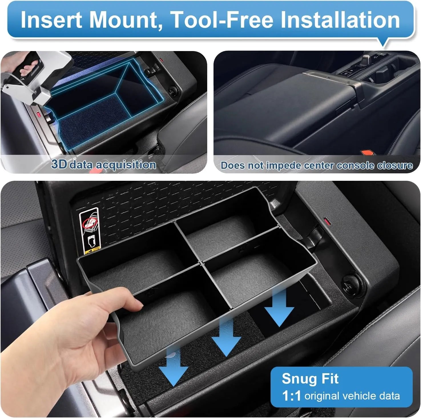 For Toyota RAV4 Armrest Storage Tray 2026 2027