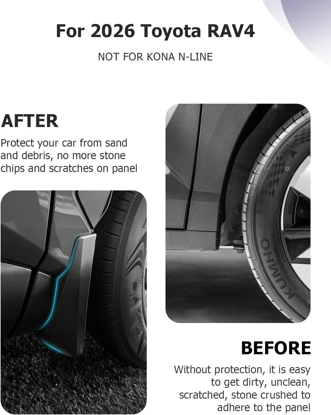 For Toyota RAV4 6 Splash Cover 2026 2027