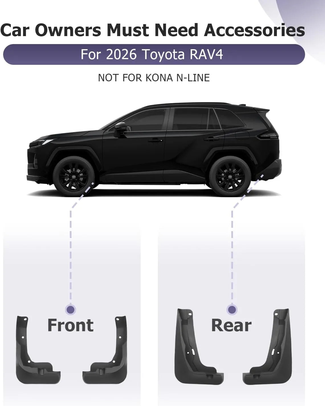 For Toyota RAV4 6 Splash Cover 2026 2027