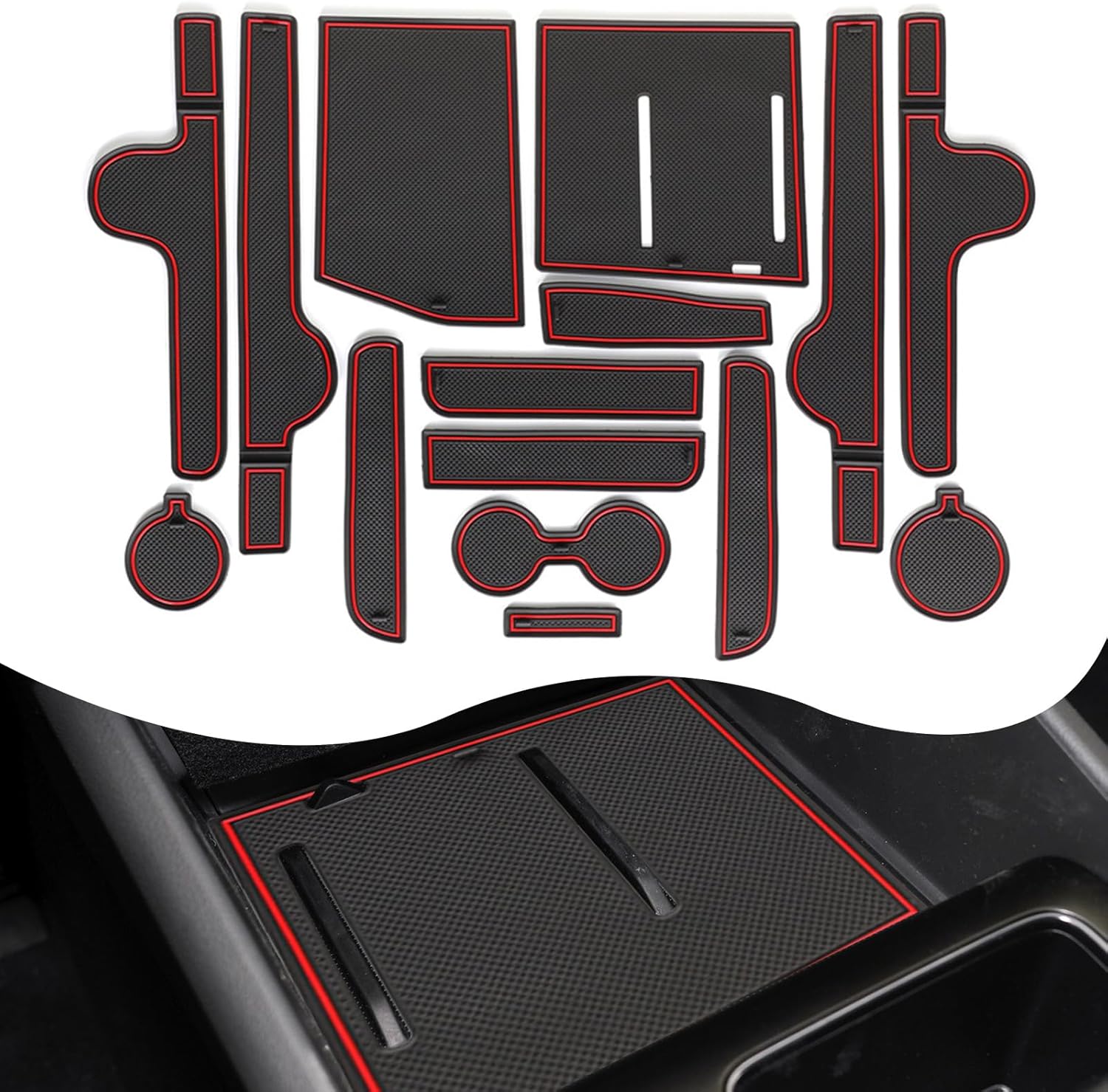 For Hyundai Sonata Door Slot Mats 2024 2025