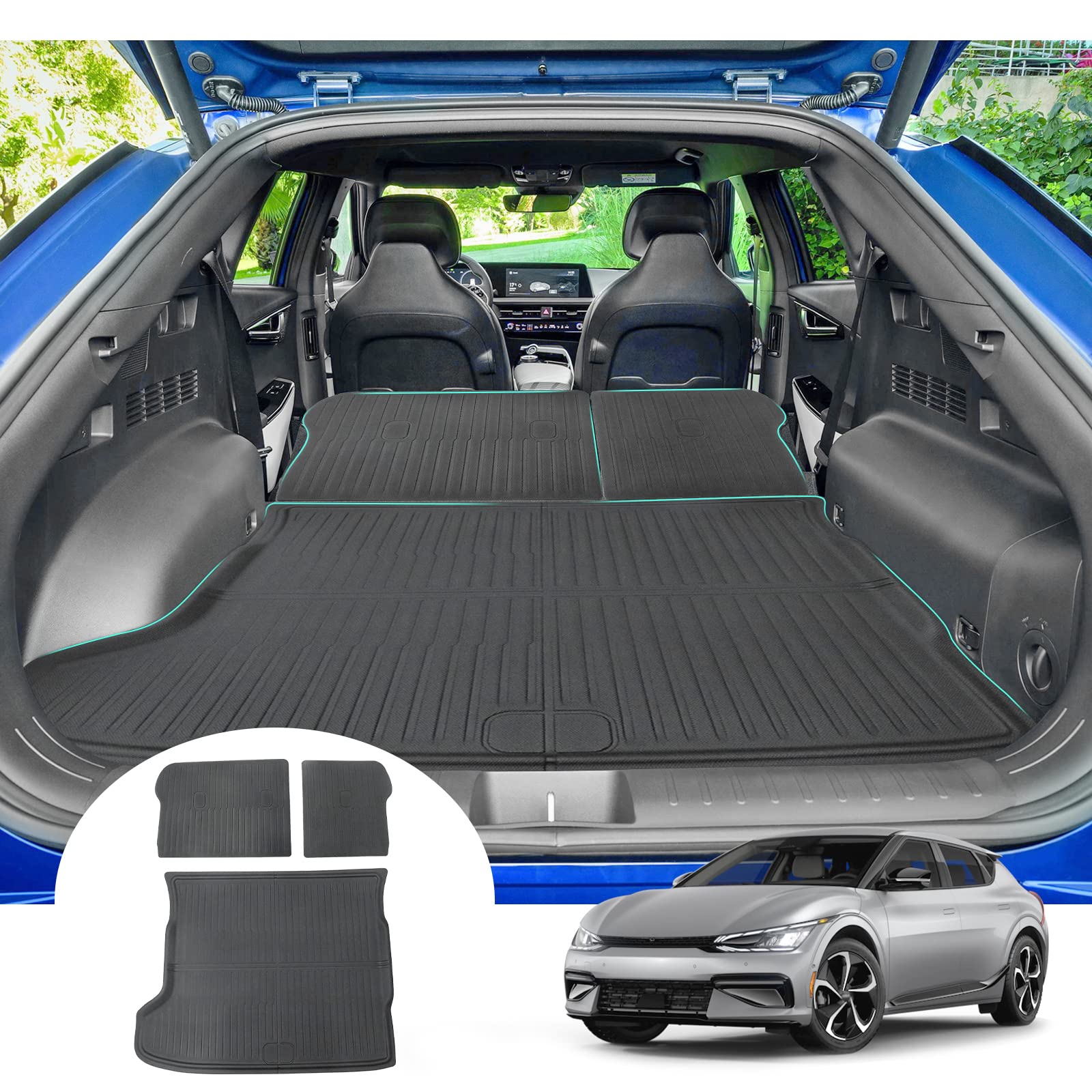 Car Trunk Mats TPE Material for Hyundai Ioniq 5 Accessories 2021