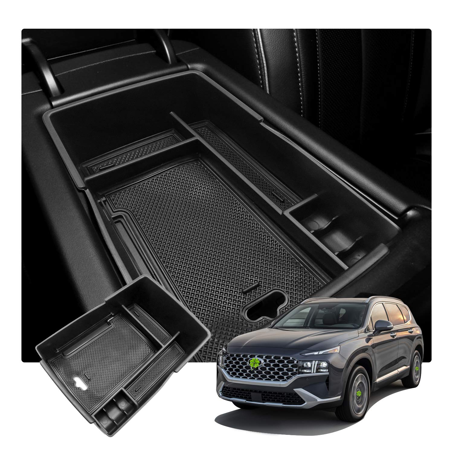 Hyundai Santa Fe Center Console Organizer Tray 2020+ - LFOTPP Car Accessories