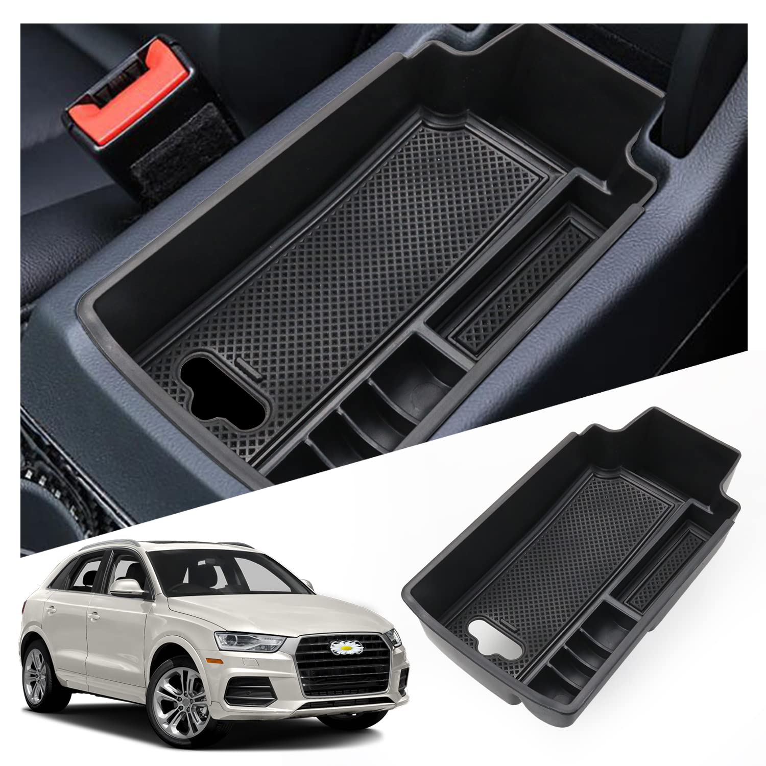 Audi Q3 8U F3 Center Center Armrest Storage Tray 2013+ - LFOTPP Car Accessories