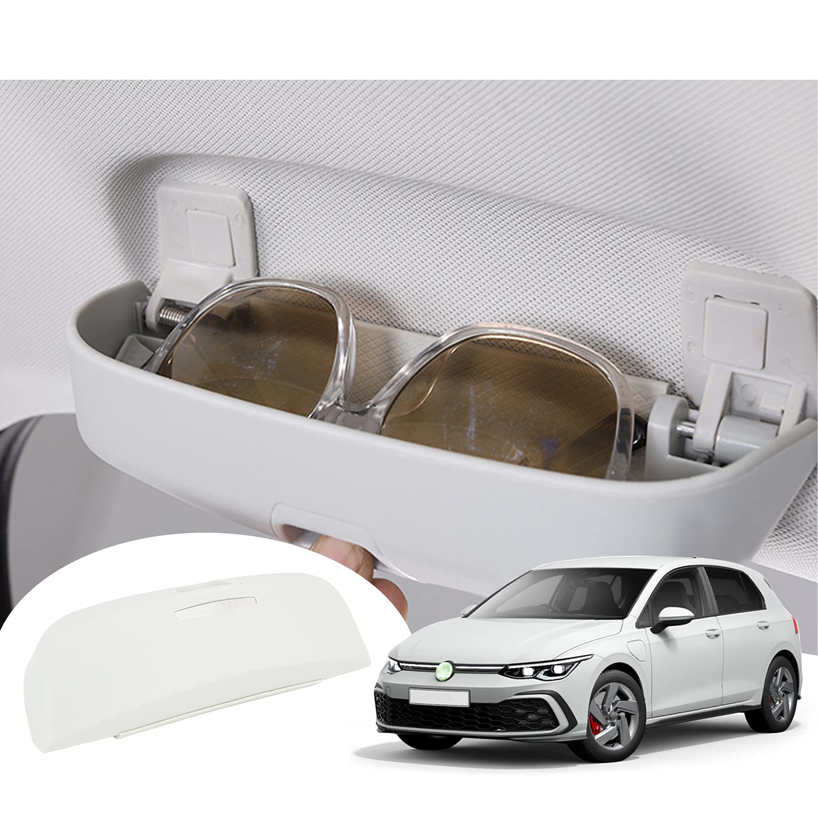 VW Golf 8 VW ID.3 ID3 ID.4 ID4 Cupra Born Sunglasses Glasses Case 2020+ - LFOTPP Car Accessories