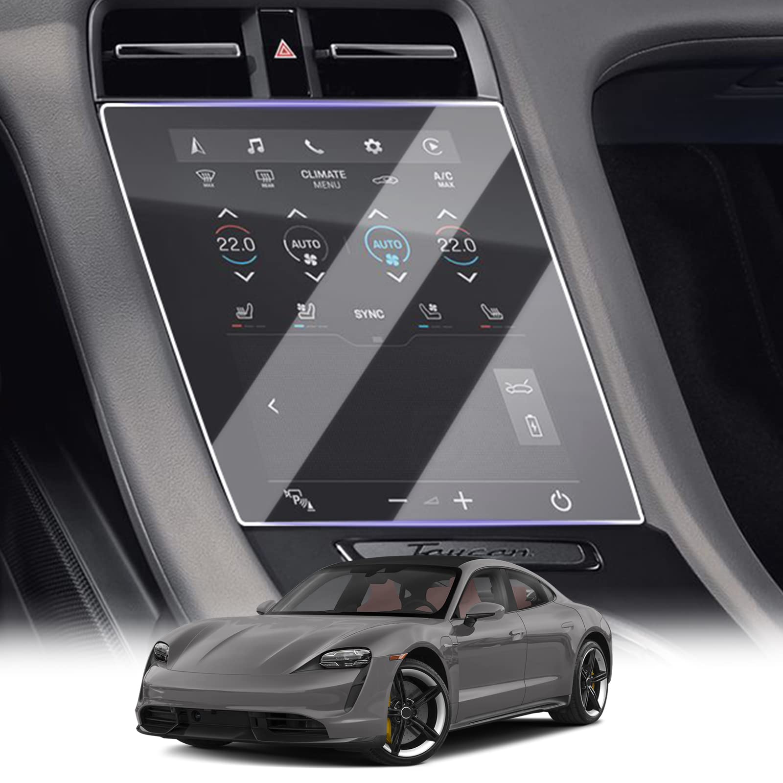 For Porsche Taycan Base 4S GTS Turbo Turbo S Nano Screen Protector 2020+