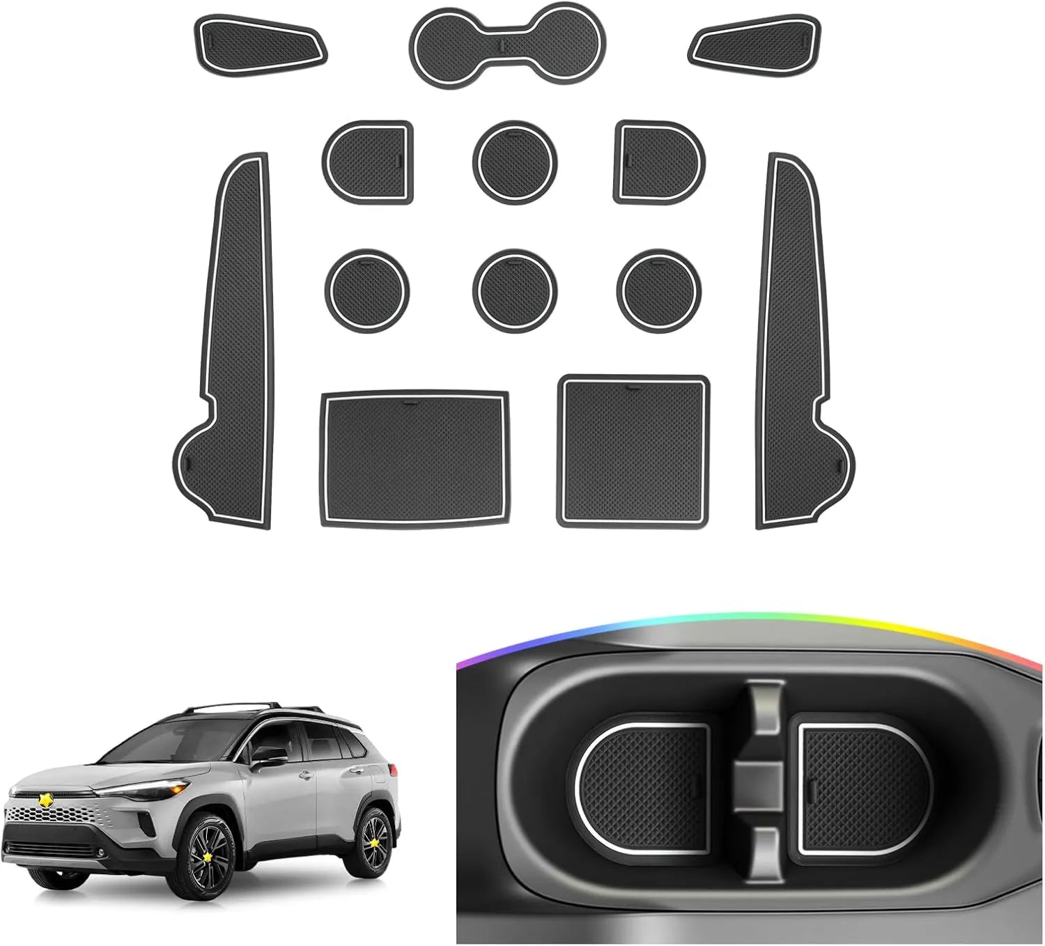 For Toyota Corolla Cross Door Slot Mat 2022-2026