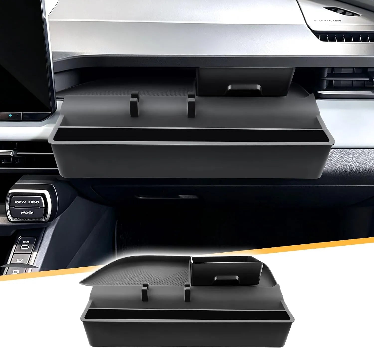 For Toyota RAV4 Center Console Dashboard Tray with Side Pocket Insert 2026 2027