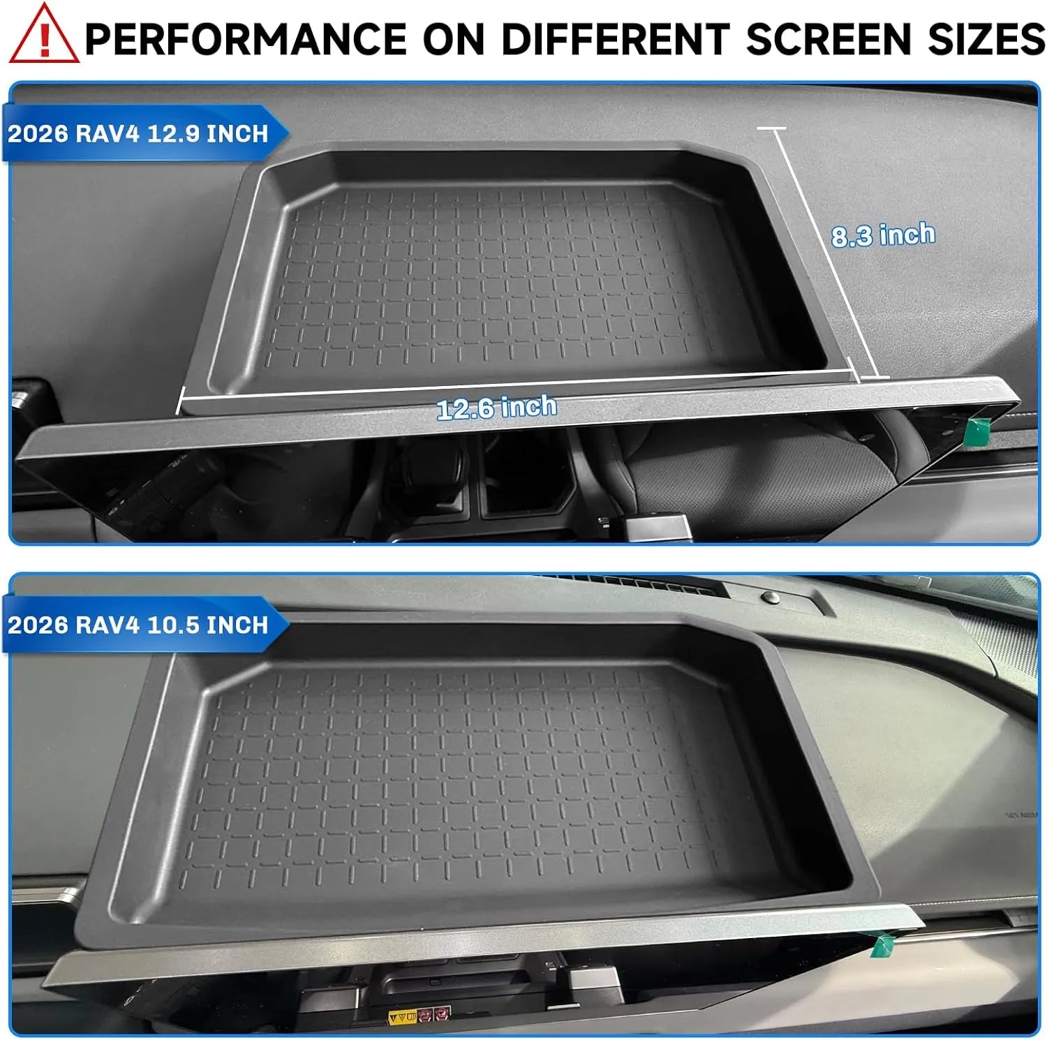 For Toyota RAV4 Dashboard Screen Back Organizer 2026+