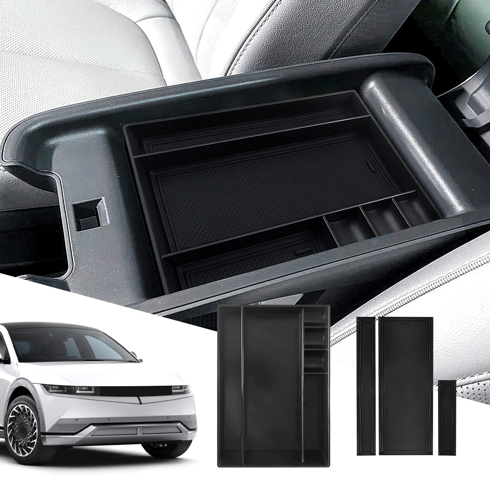 Hyundai Ioniq 5 Center Armrest Storage Tray 2022+ - LFOTPP Car Accessories
