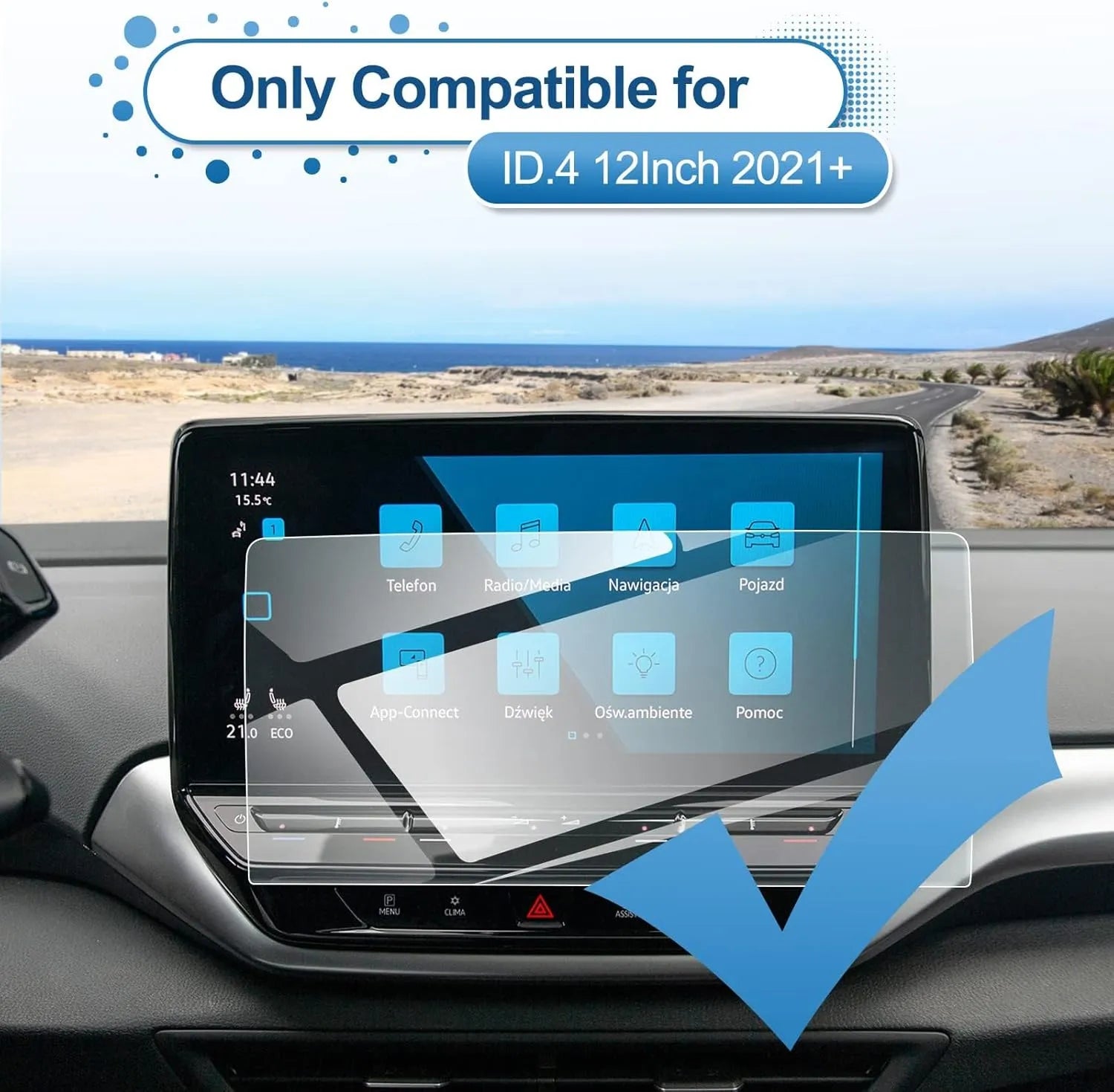 For VW ID.4 Screen Protector (Standard/S/S Plus/Pro S) 2021-2026