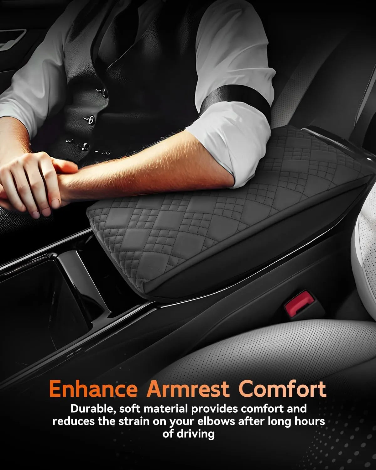 For VW ID.4 Center Console Armrest Cover 2023 2024 2025