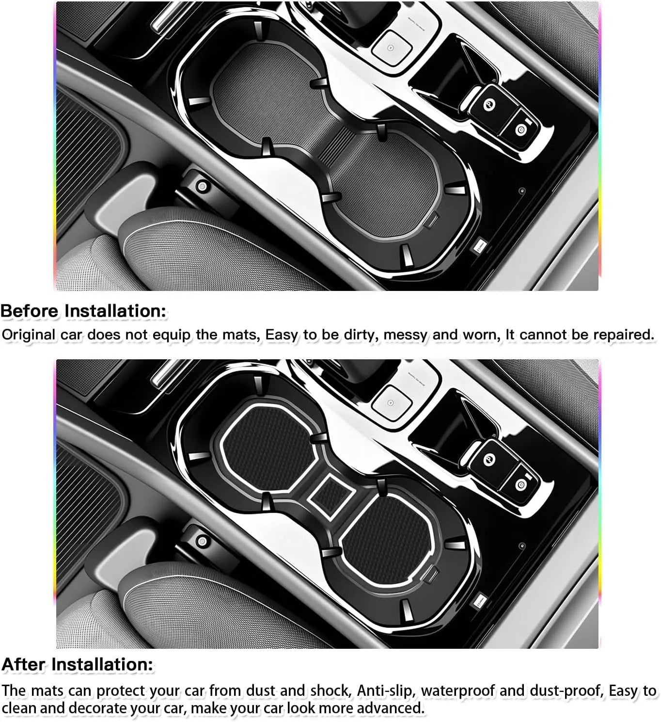 For Volvo XC40 Door Slot Mats Liner 2019-2026