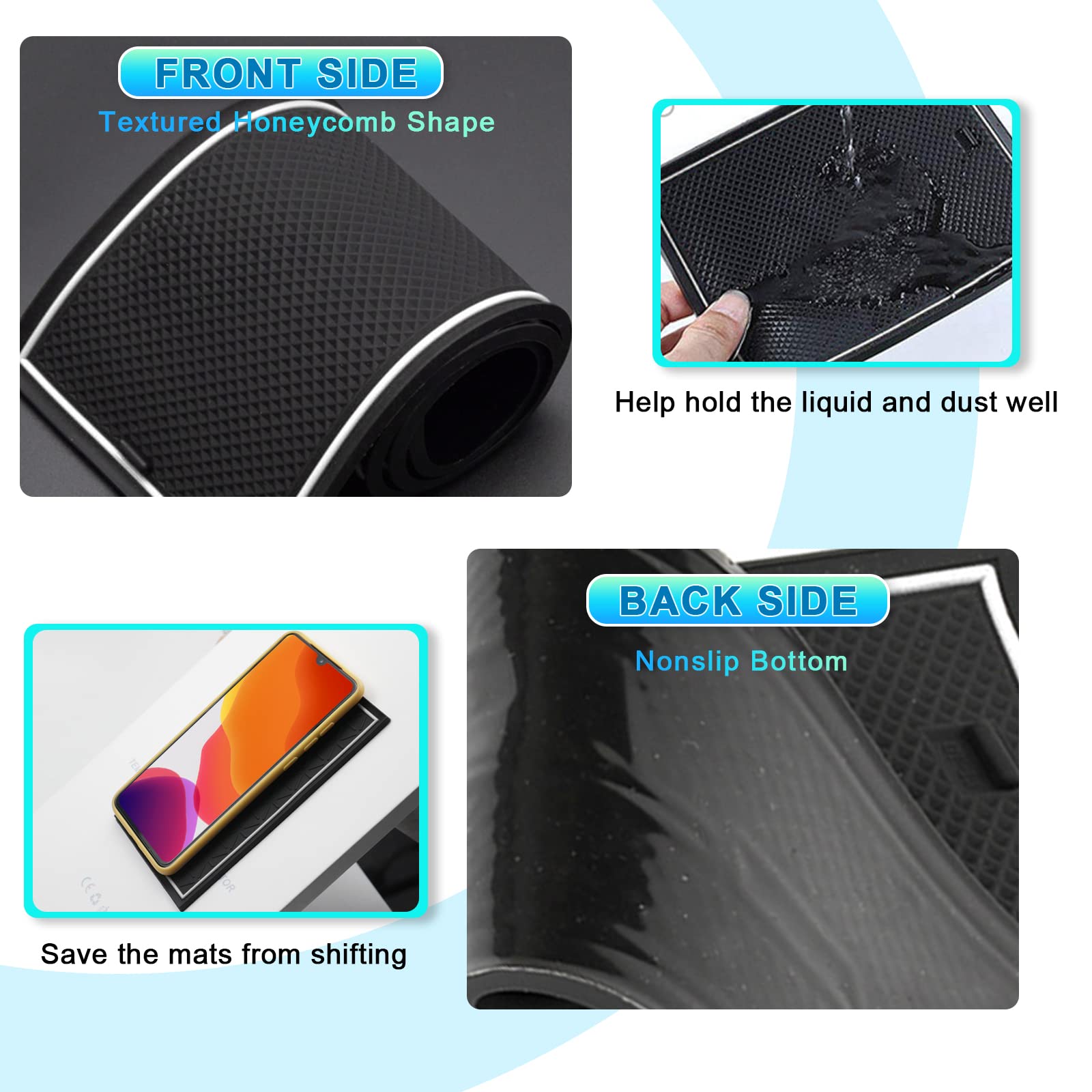 Audi Q2 Door Slot Mats 2017+ - LFOTPP Car Accessories