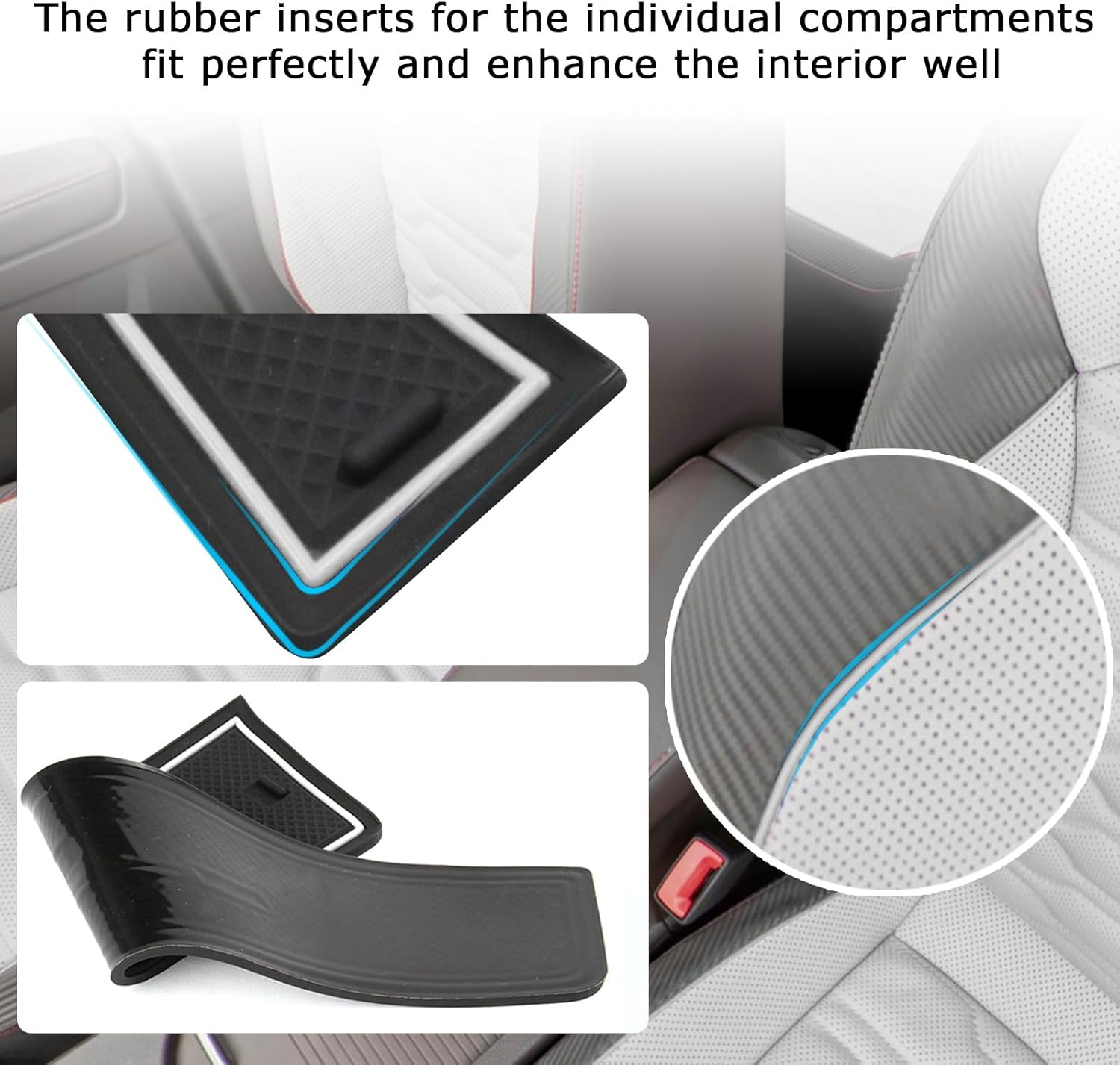 For Hyundai Sonata Door Slot Mats 2024 2025