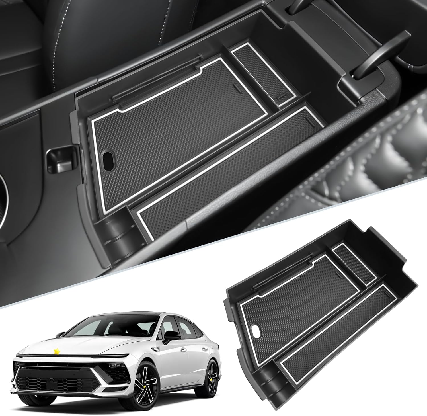 For Hyundai Sonata Center Console Organizer 2024 2025