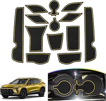 For Chevy Trax Door Slot Mats(14Pcs)2024 2025