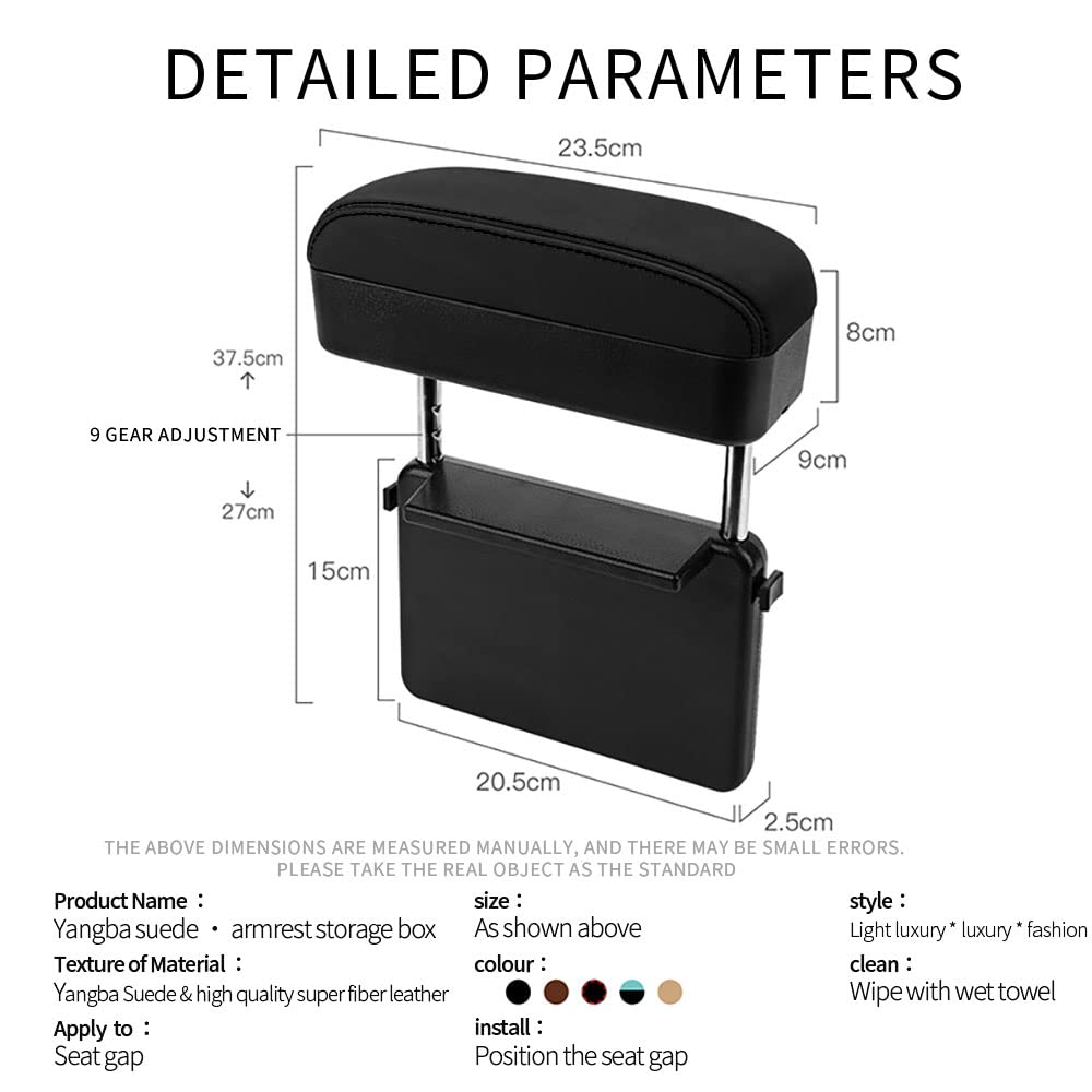 Height Adjustable Armrest Box with Wireless Charger - LFOTPP Car Accessories