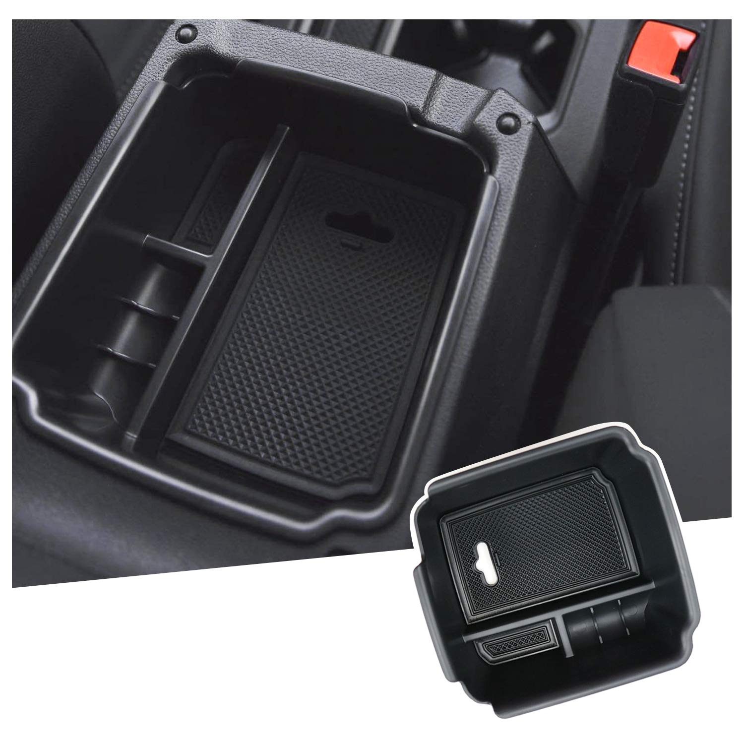 VW Tiguan Allspace Center Armrest Storage Tray 2018+ - LFOTPP Car Accessories