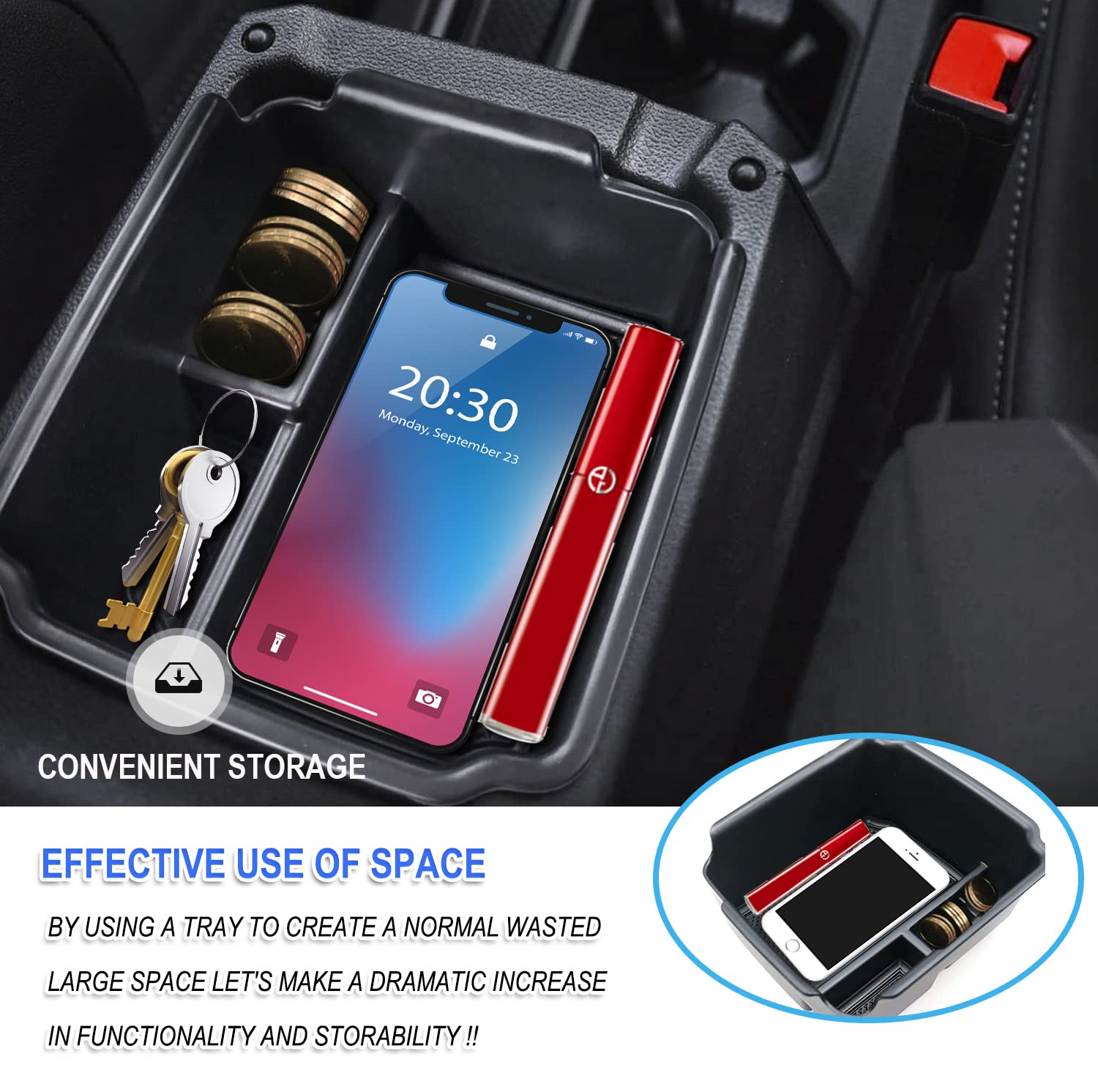 VW Tiguan Allspace Center Armrest Storage Tray 2018+ - LFOTPP Car Accessories