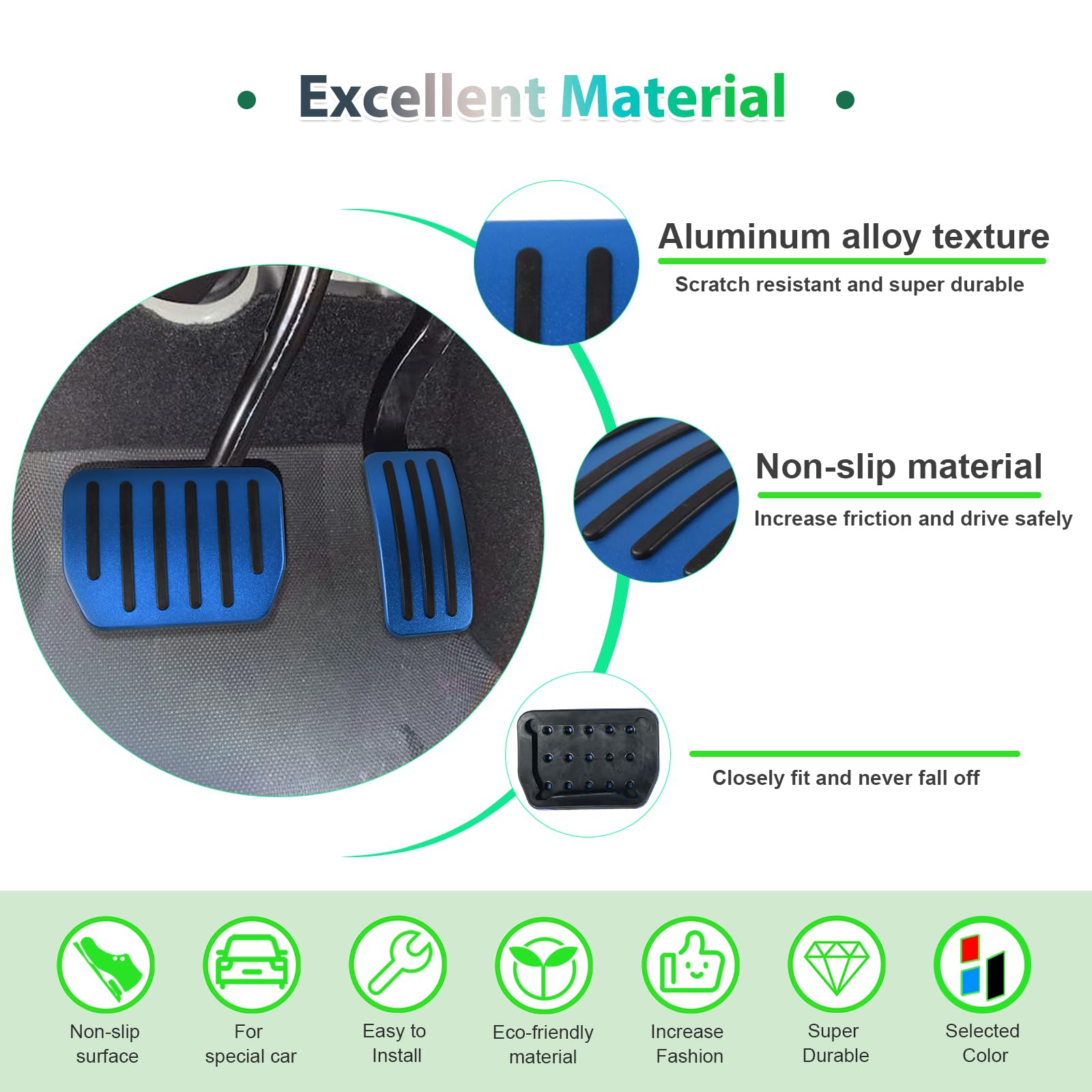 For Tesla Model 3 Model Y Pedal Cover for Accelerator and Brake 2022+