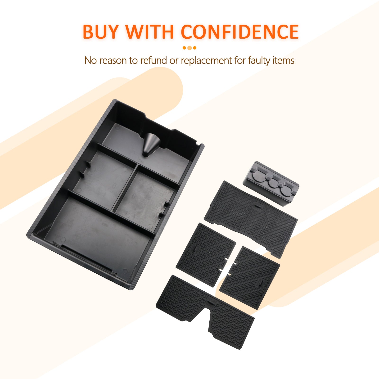 Dodge RAM 1500 Center Armrest Storage Tray 2009-2018 - LFOTPP Car Accessories