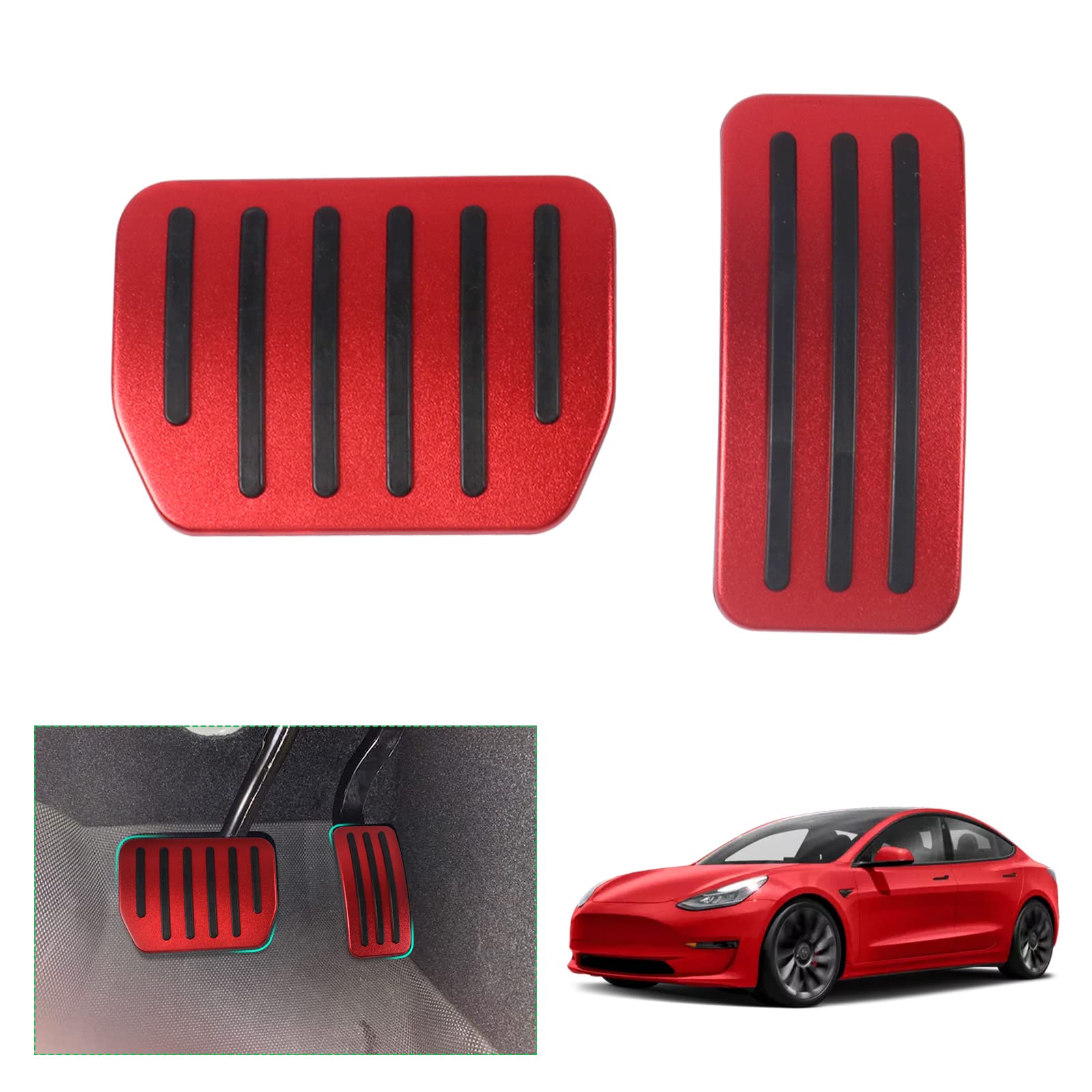 For Tesla Model 3 Model Y Pedal Cover for Accelerator and Brake 2022+