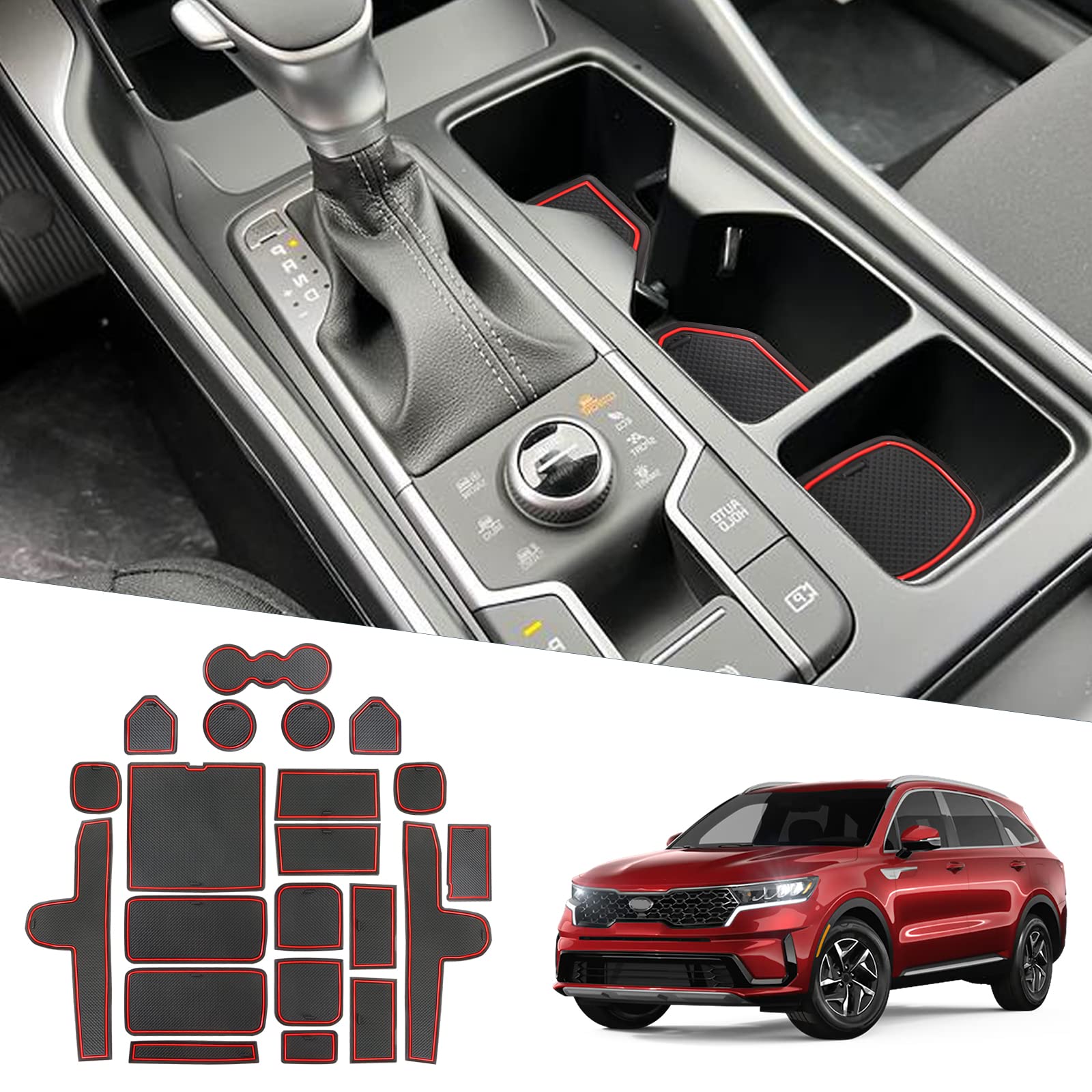 For Kia Sorento MQ4 Door Slot Mats 2021 2022 2023 2024