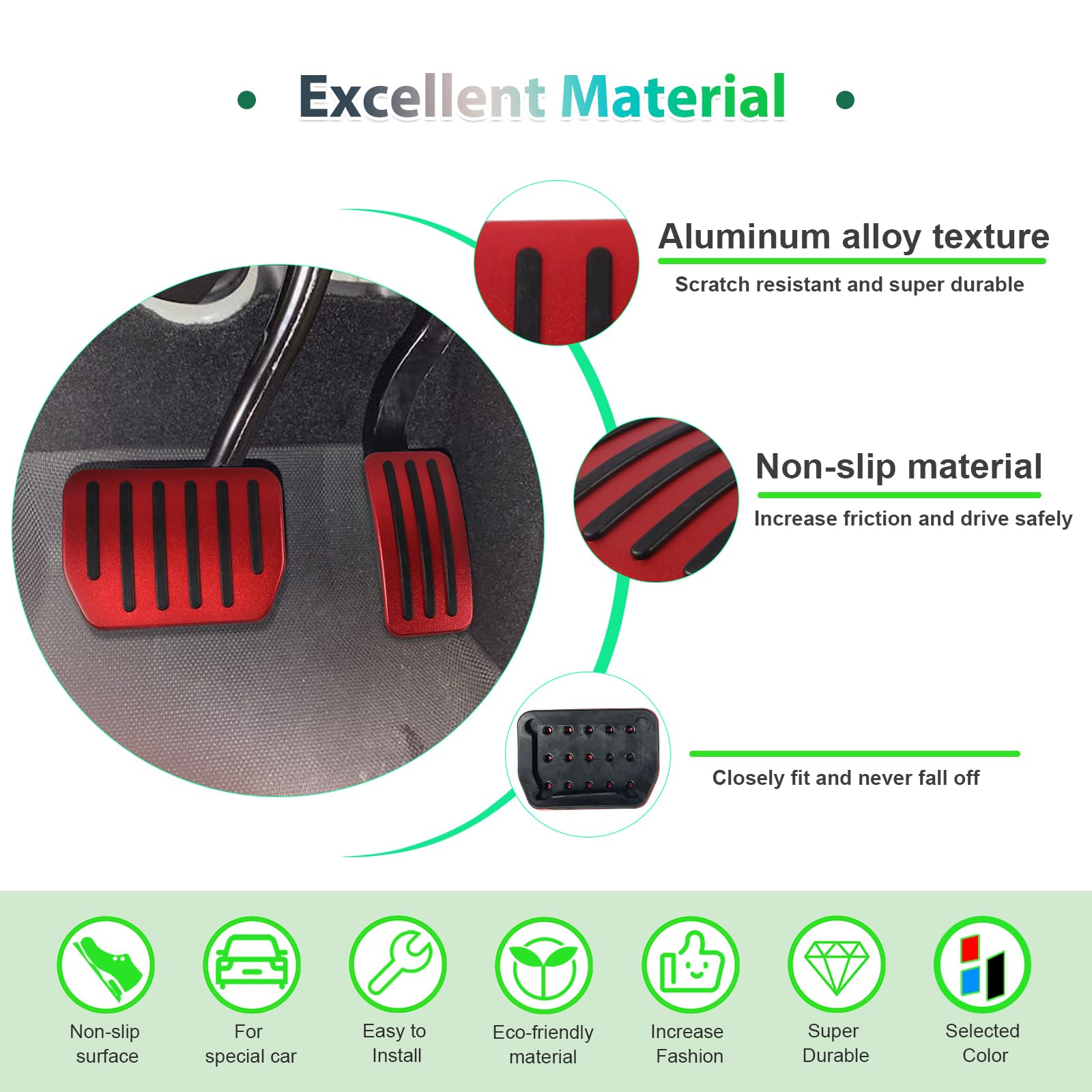 For Tesla Model 3 Model Y Pedal Cover for Accelerator and Brake 2022+