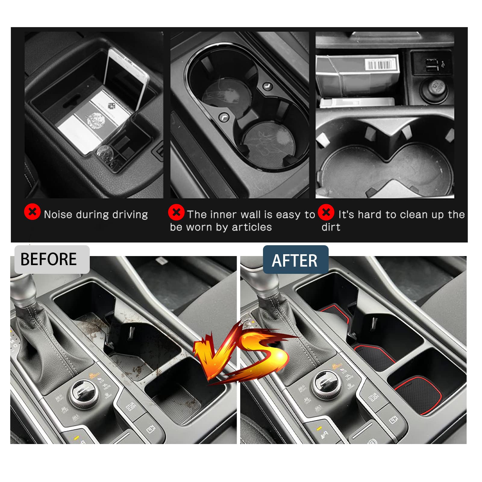 For Kia Sorento MQ4 Door Slot Mats 2021 2022 2023 2024