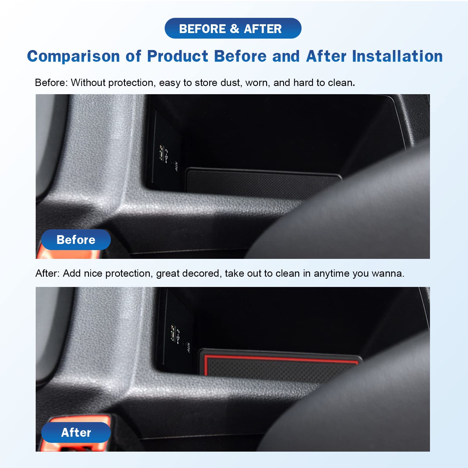 Audi Q2 Door Slot Mats 2017+ - LFOTPP Car Accessories