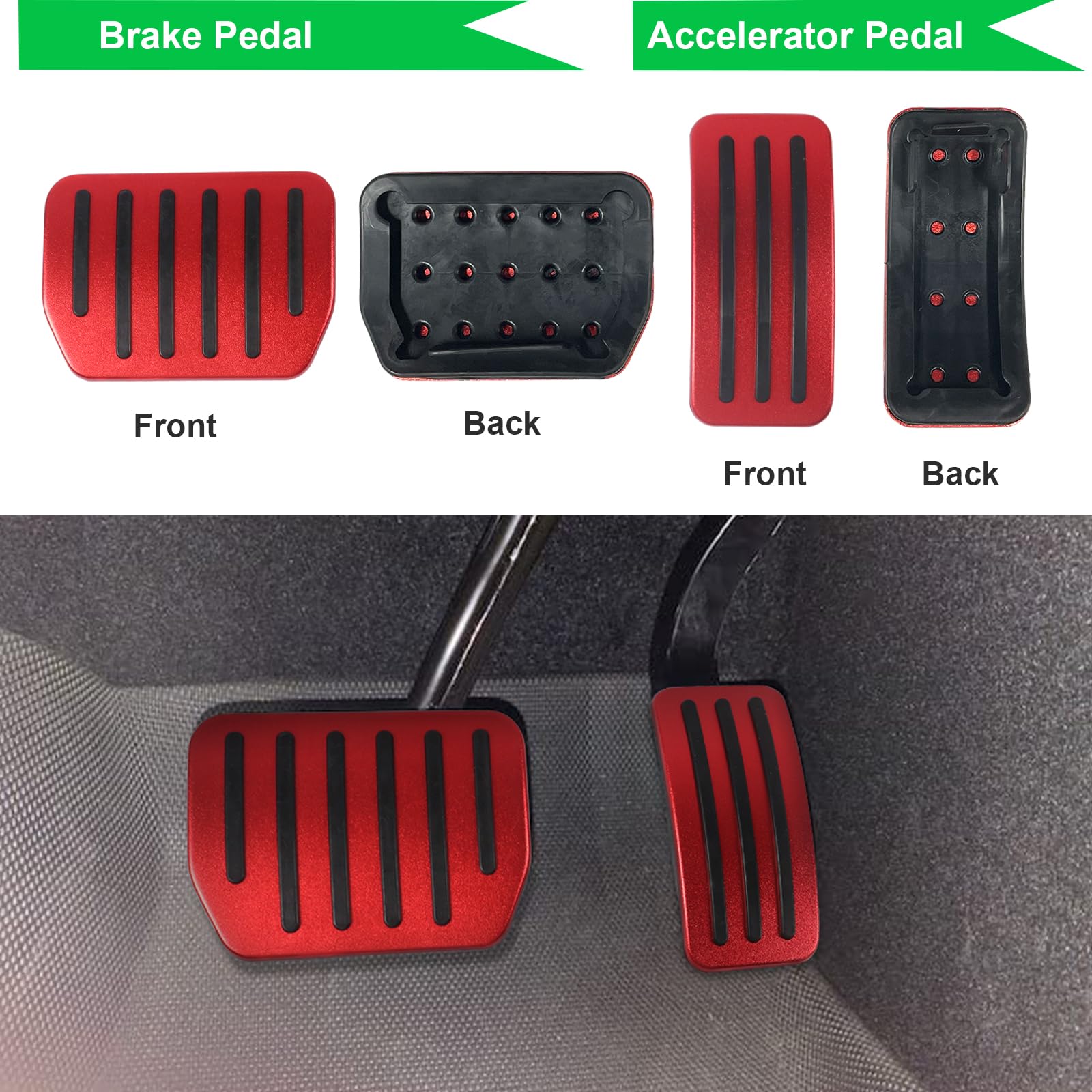 For Tesla Model 3 Model Y Pedal Cover for Accelerator and Brake 2022+