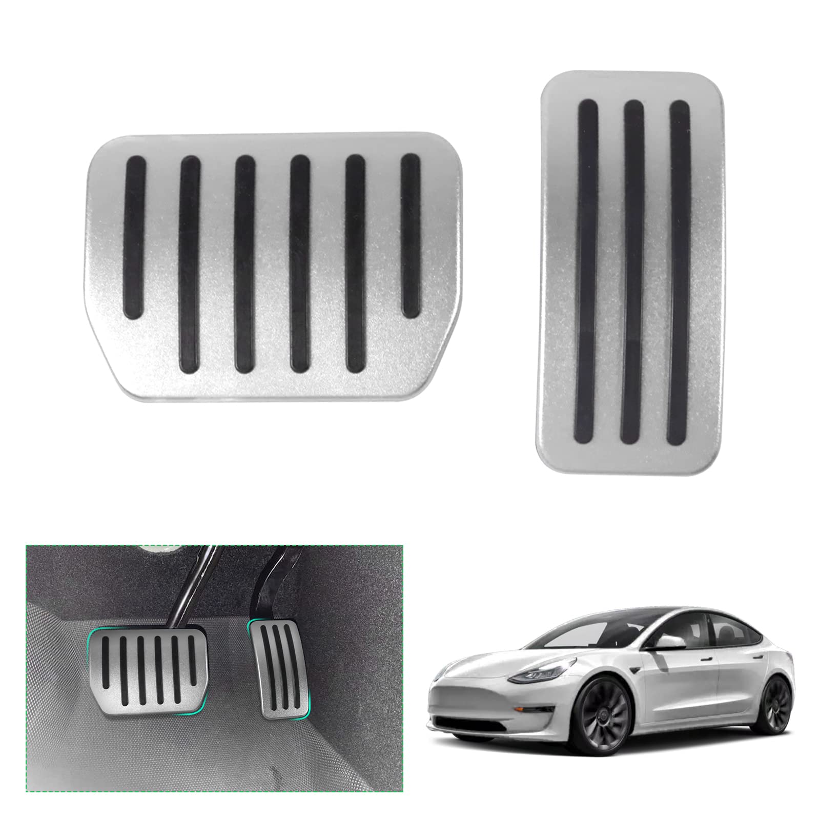 For Tesla Model 3 Model Y Pedal Cover for Accelerator and Brake 2022+