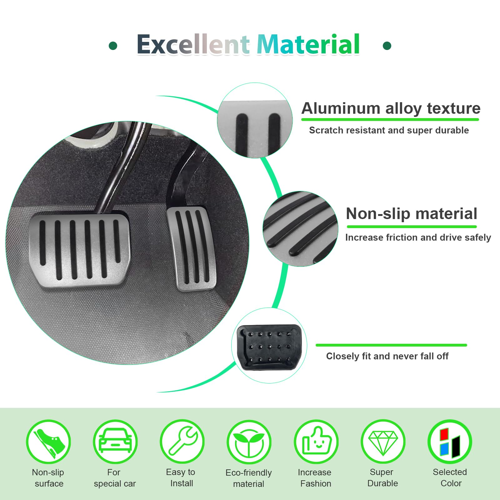For Tesla Model 3 Model Y Pedal Cover for Accelerator and Brake 2022+