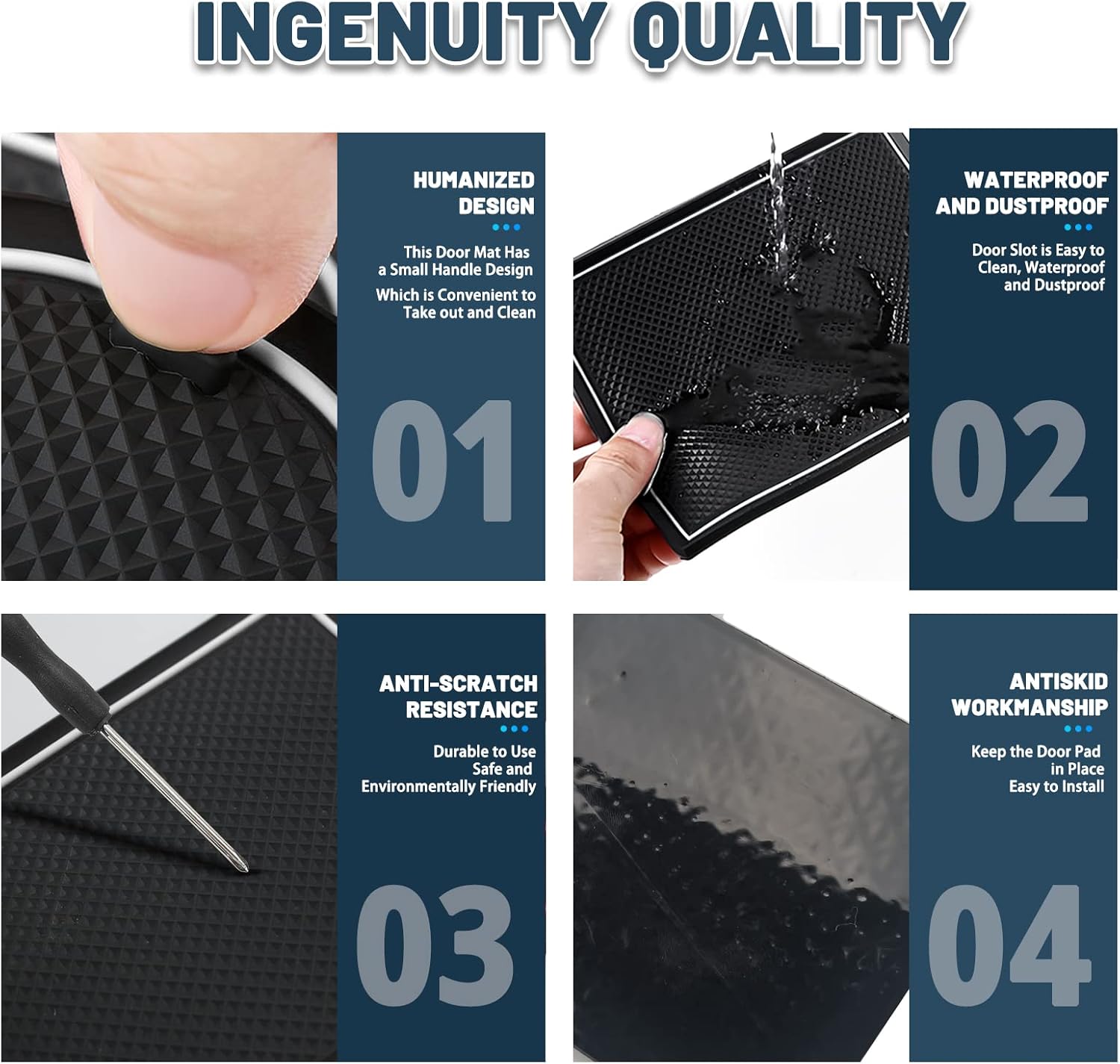 For Chevy Trailblazer Door Slot Mats 2021+