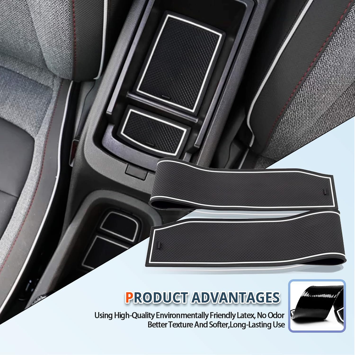 For Chevy Trailblazer Door Slot Mats 2021+