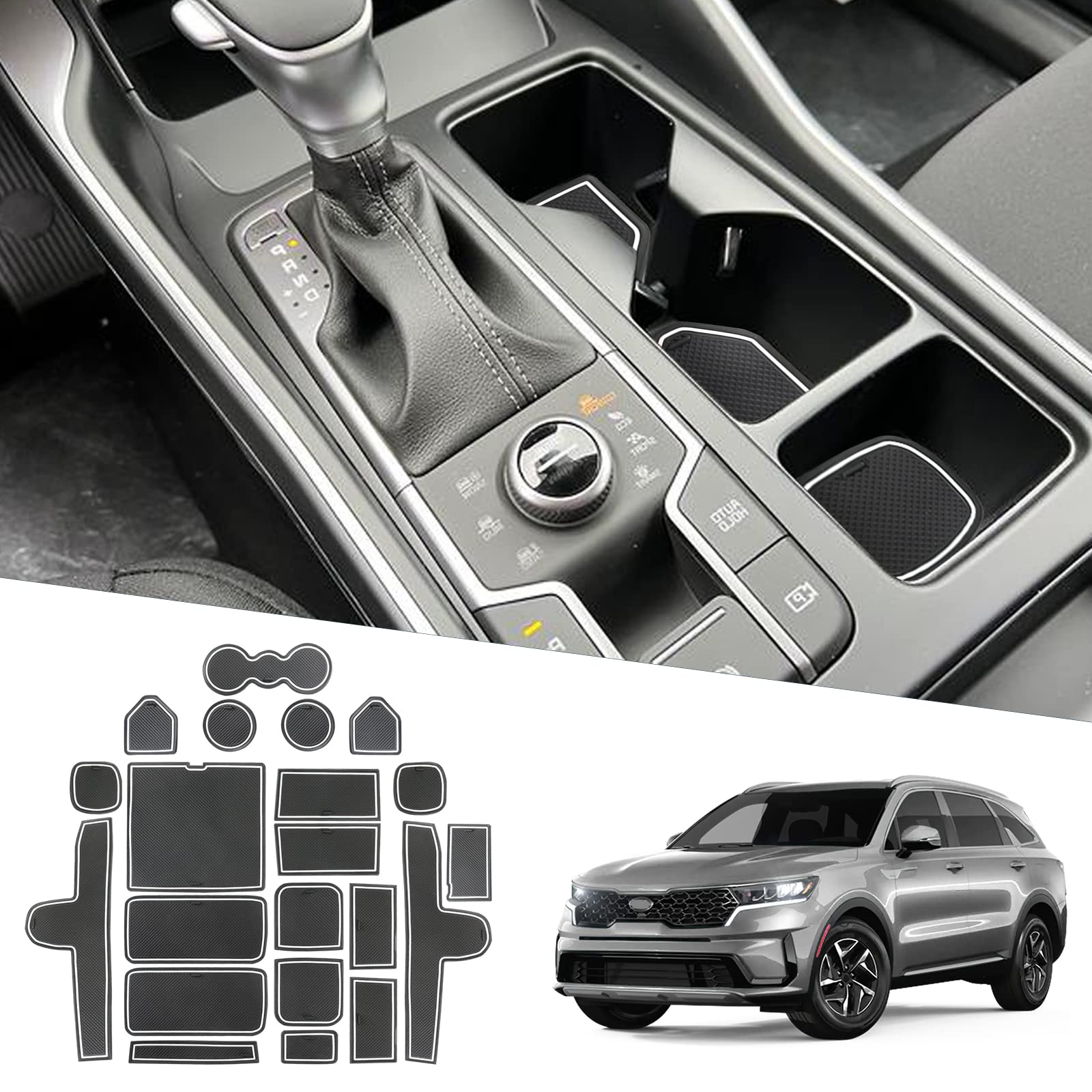 For Kia Sorento MQ4 Door Slot Mats 2021 2022 2023 2024