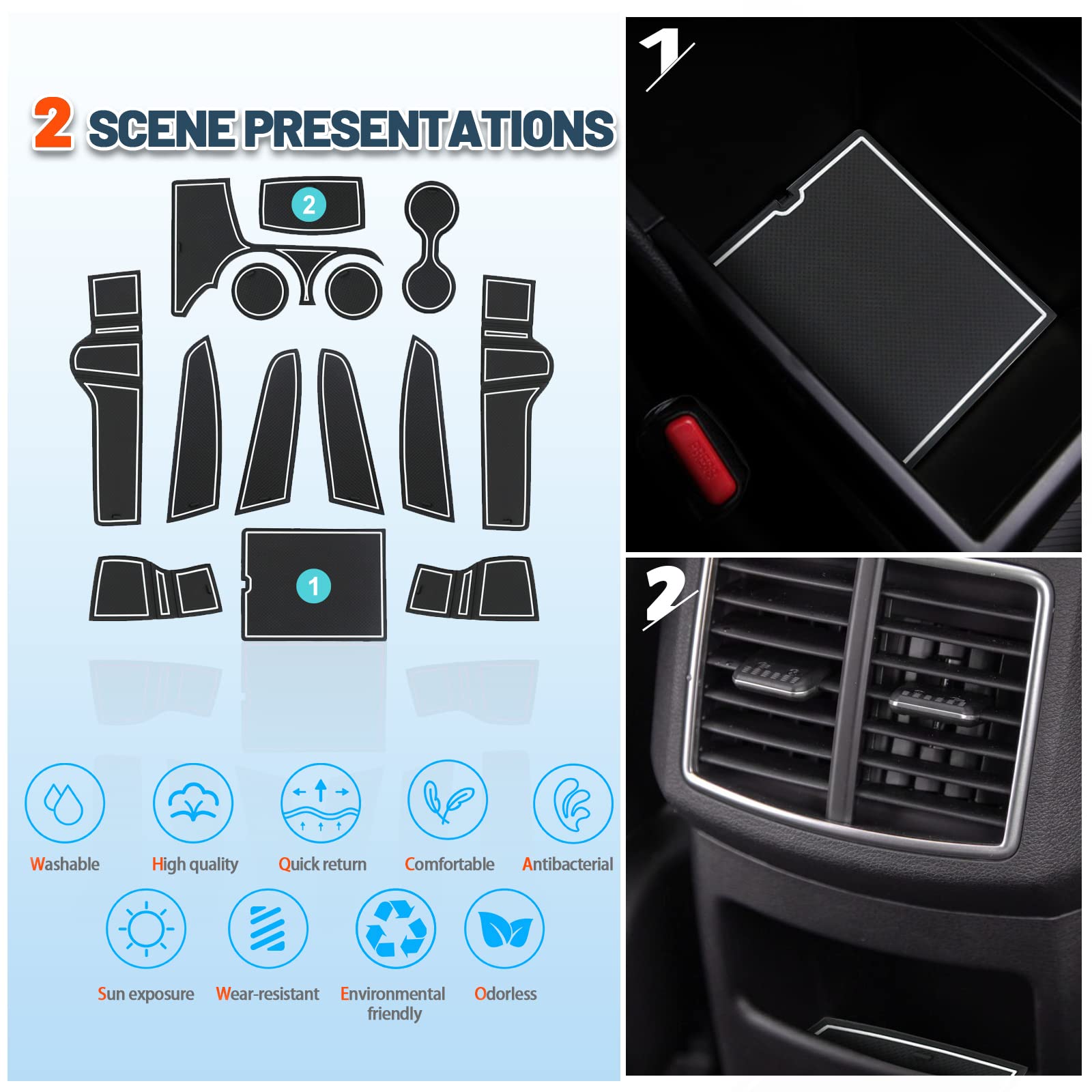 Kia Sportage NQ5 Door Slot Mats 2022+ - LFOTPP Car Accessories