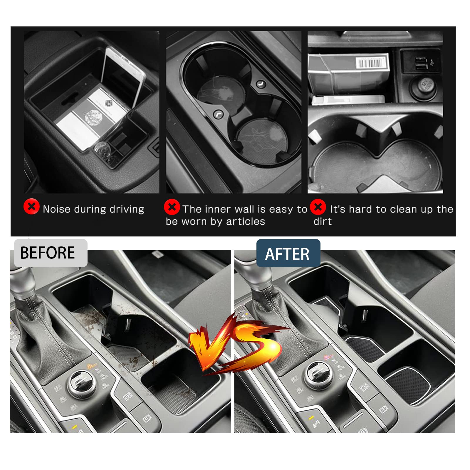For Kia Sorento MQ4 Door Slot Mats 2021 2022 2023 2024