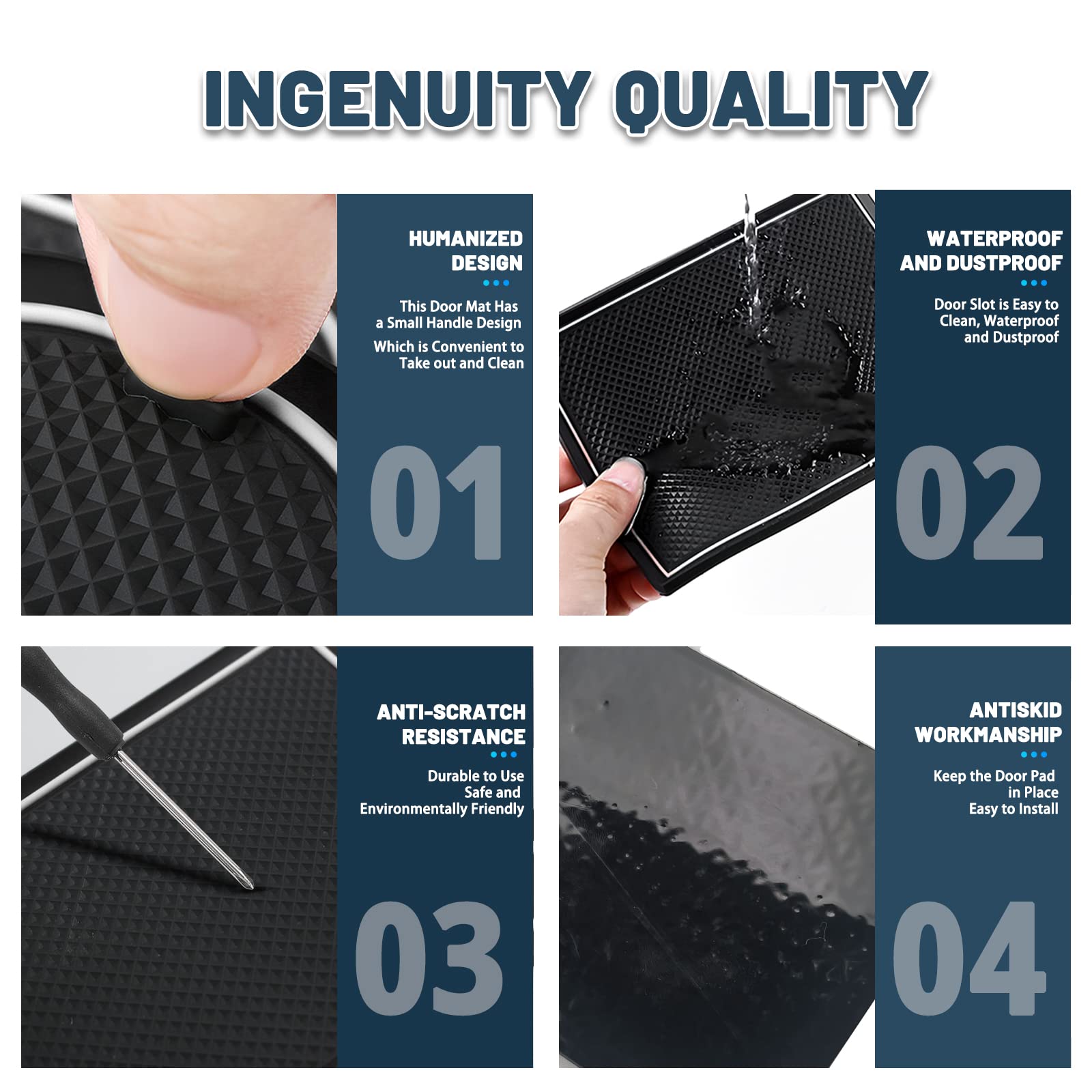 For Kia Sorento MQ4 Door Slot Mats 2021 2022 2023 2024