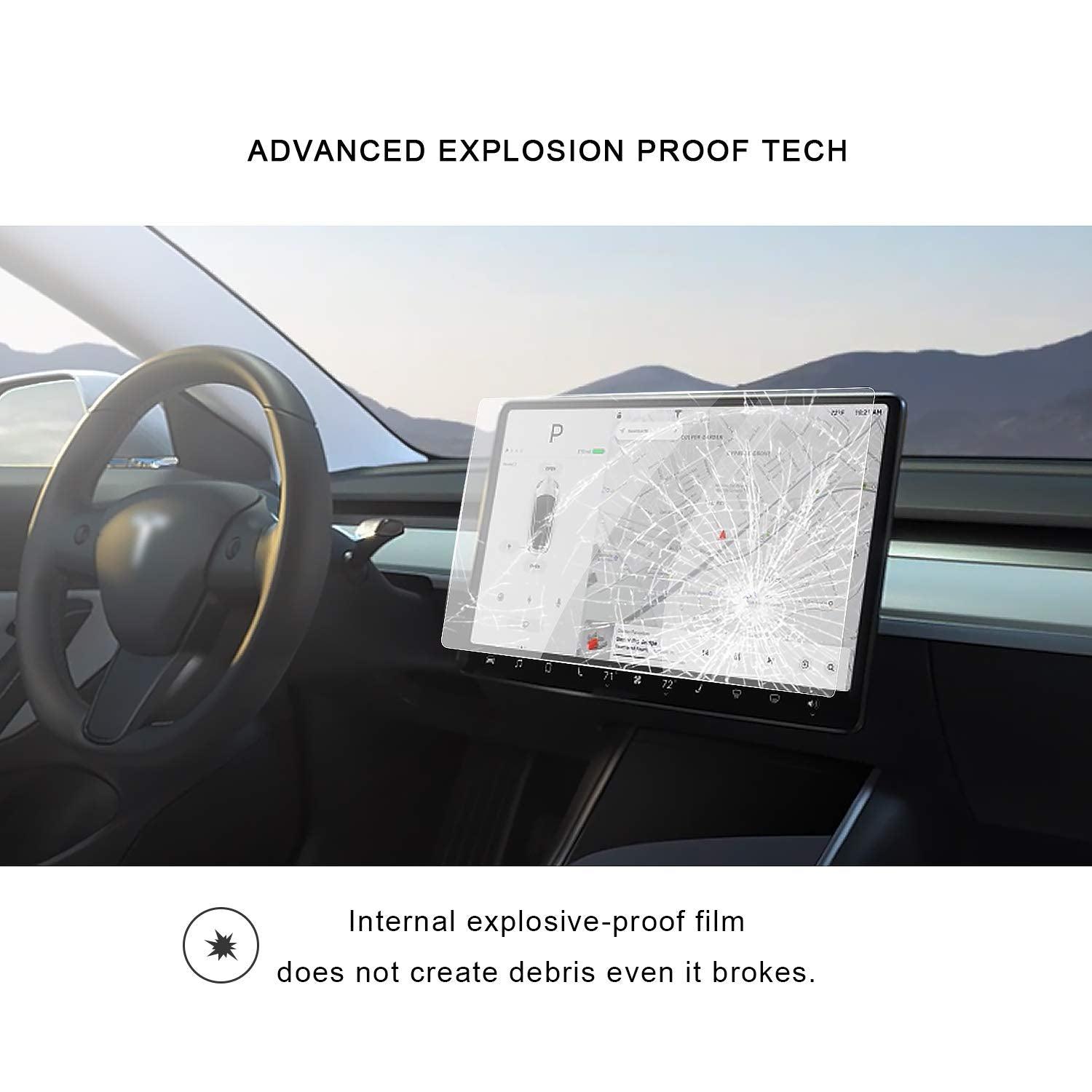 2018 2019 2020 2021 2022 Tesla Model 3 2020 2021 2022 Model Y 15" Center Control Touchscreen Car Navigation Tempered Glass Touch Screen Protector, P50 P65 P80 P80D Accessories 9H Anti-Scratch Shock Resistant-lfotpp-auto-parts.myshopify.com