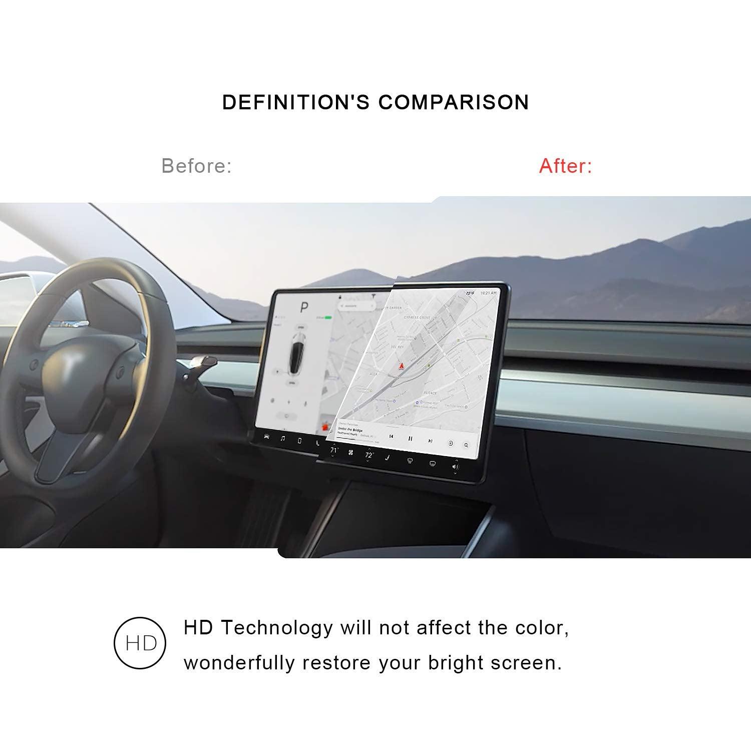 2018 2019 2020 2021 2022 Tesla Model 3 2020 2021 2022 Model Y 15" Center Control Touchscreen Car Navigation Tempered Glass Touch Screen Protector, P50 P65 P80 P80D Accessories 9H Anti-Scratch Shock Resistant-lfotpp-auto-parts.myshopify.com