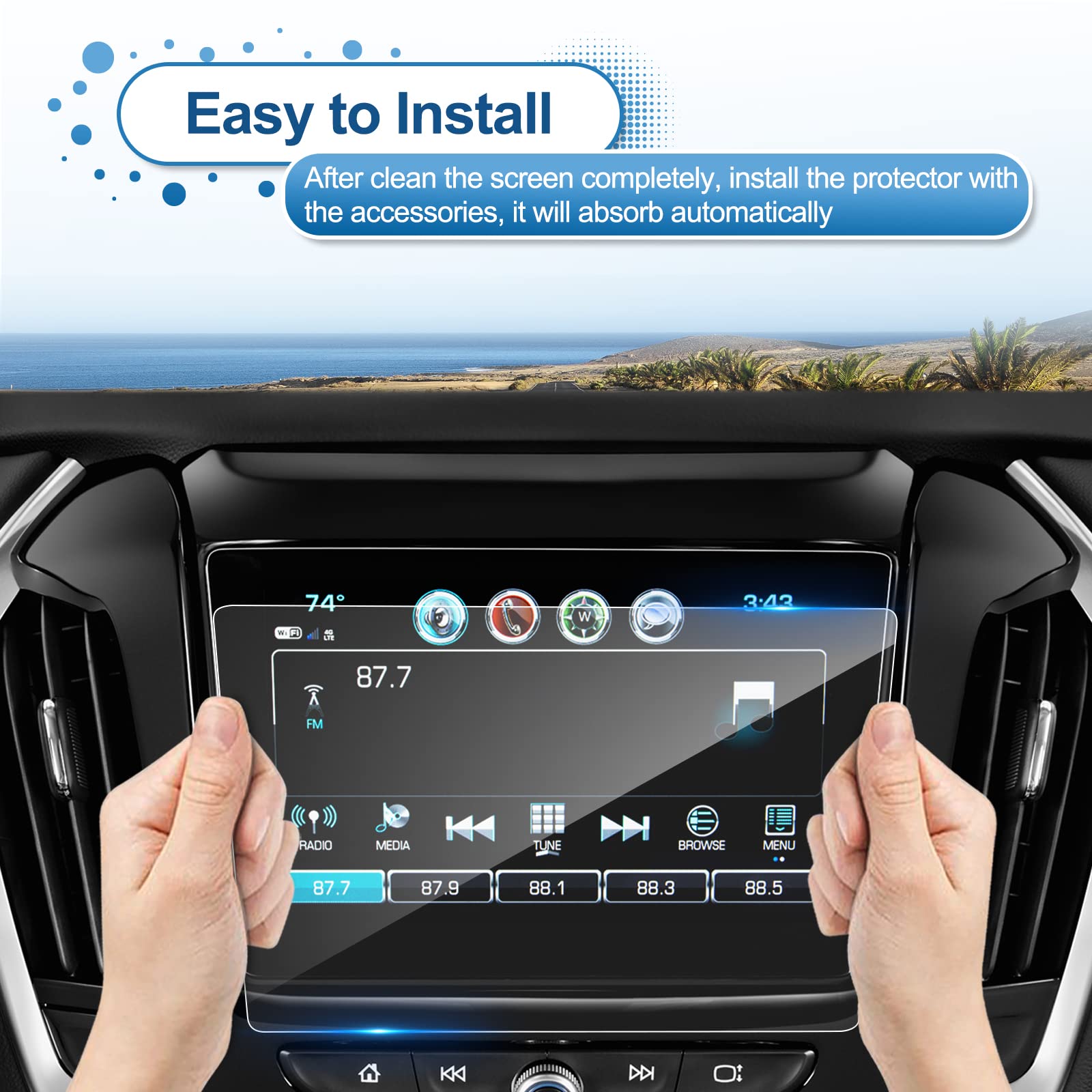 Chevy Traverse 8" Screen Protector 2018+ - LFOTPP Car Accessories