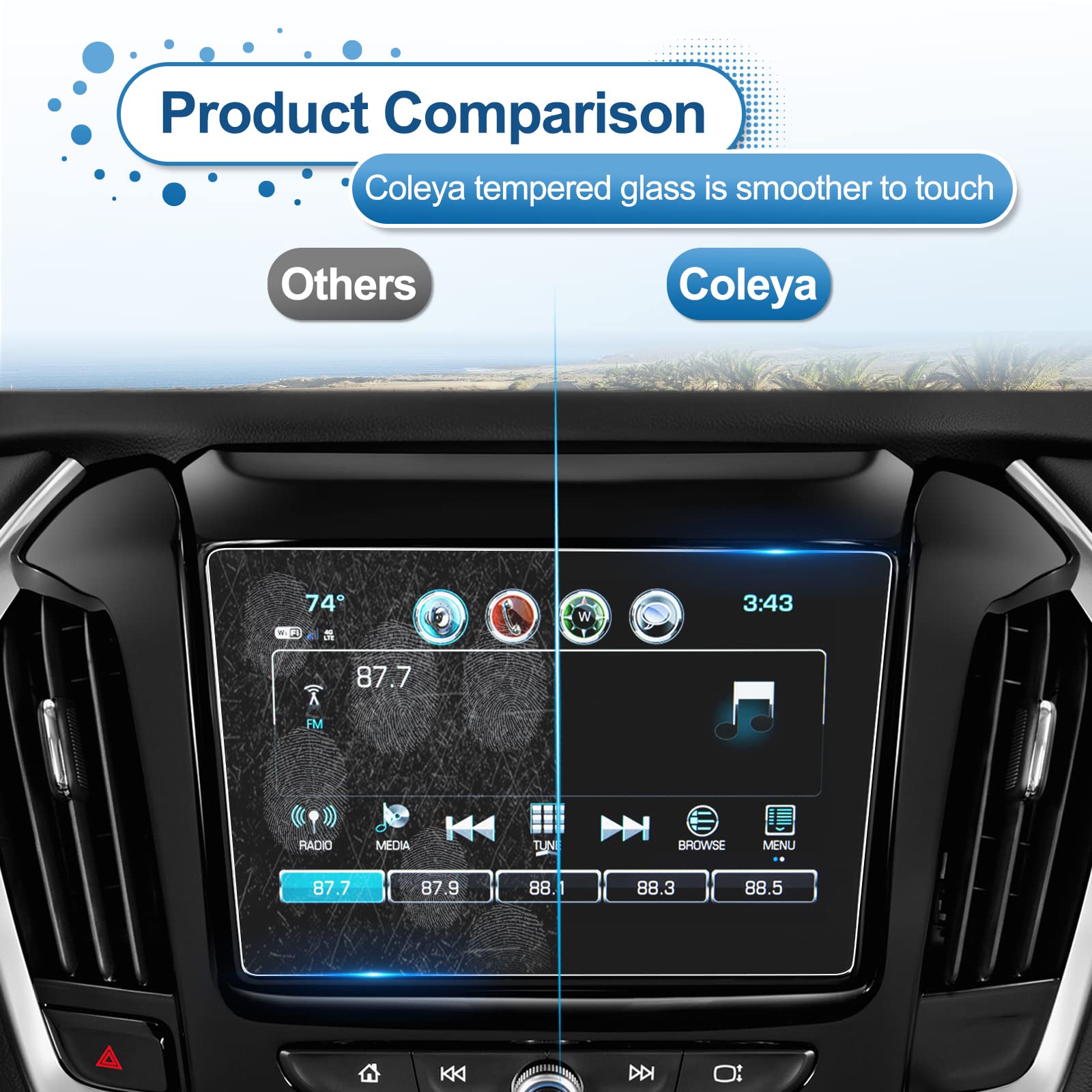 Chevy Traverse 8" Screen Protector 2018+ - LFOTPP Car Accessories
